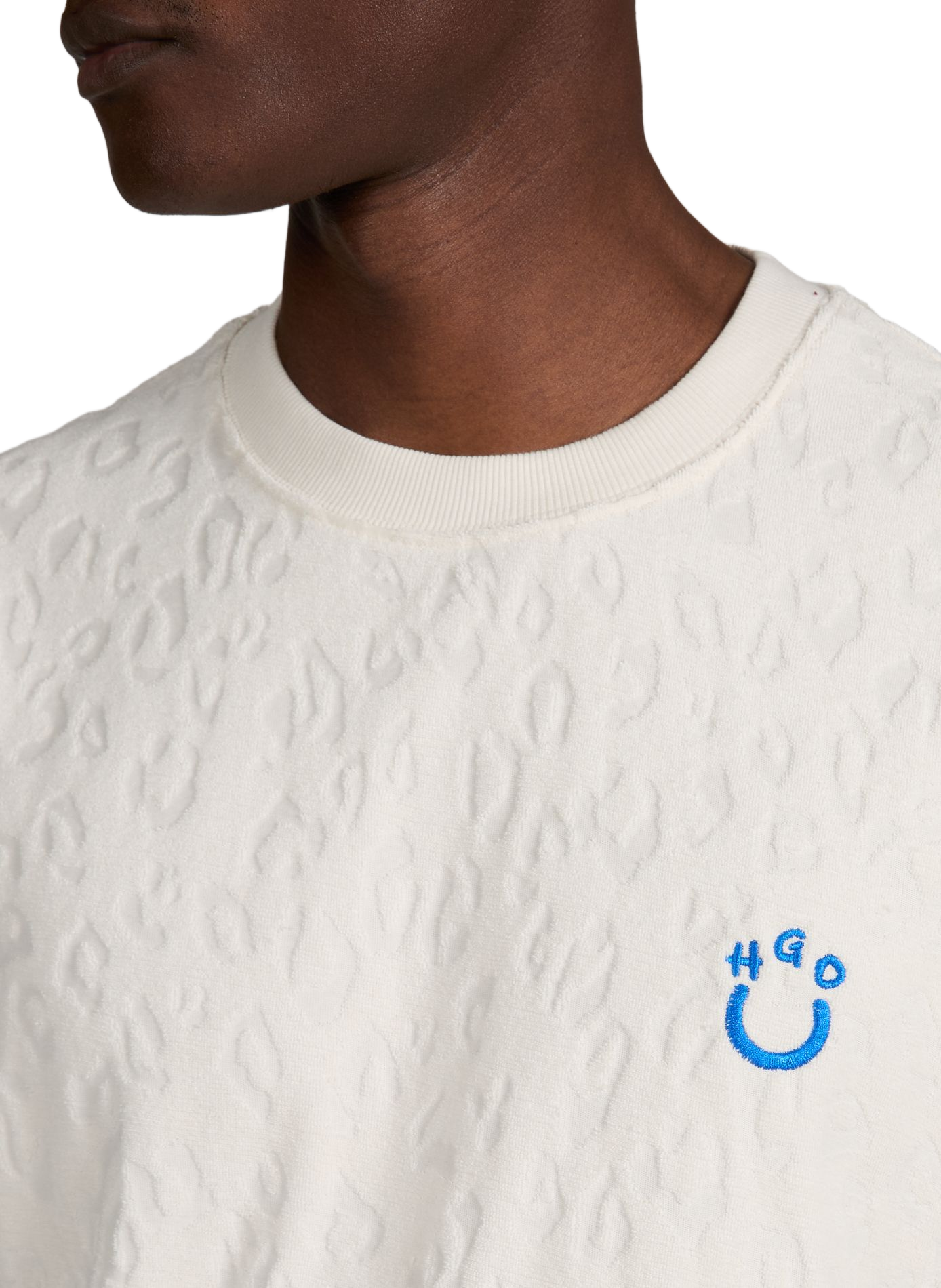 NAGUTEE cotton T-shirt HUGO BLUE Beige