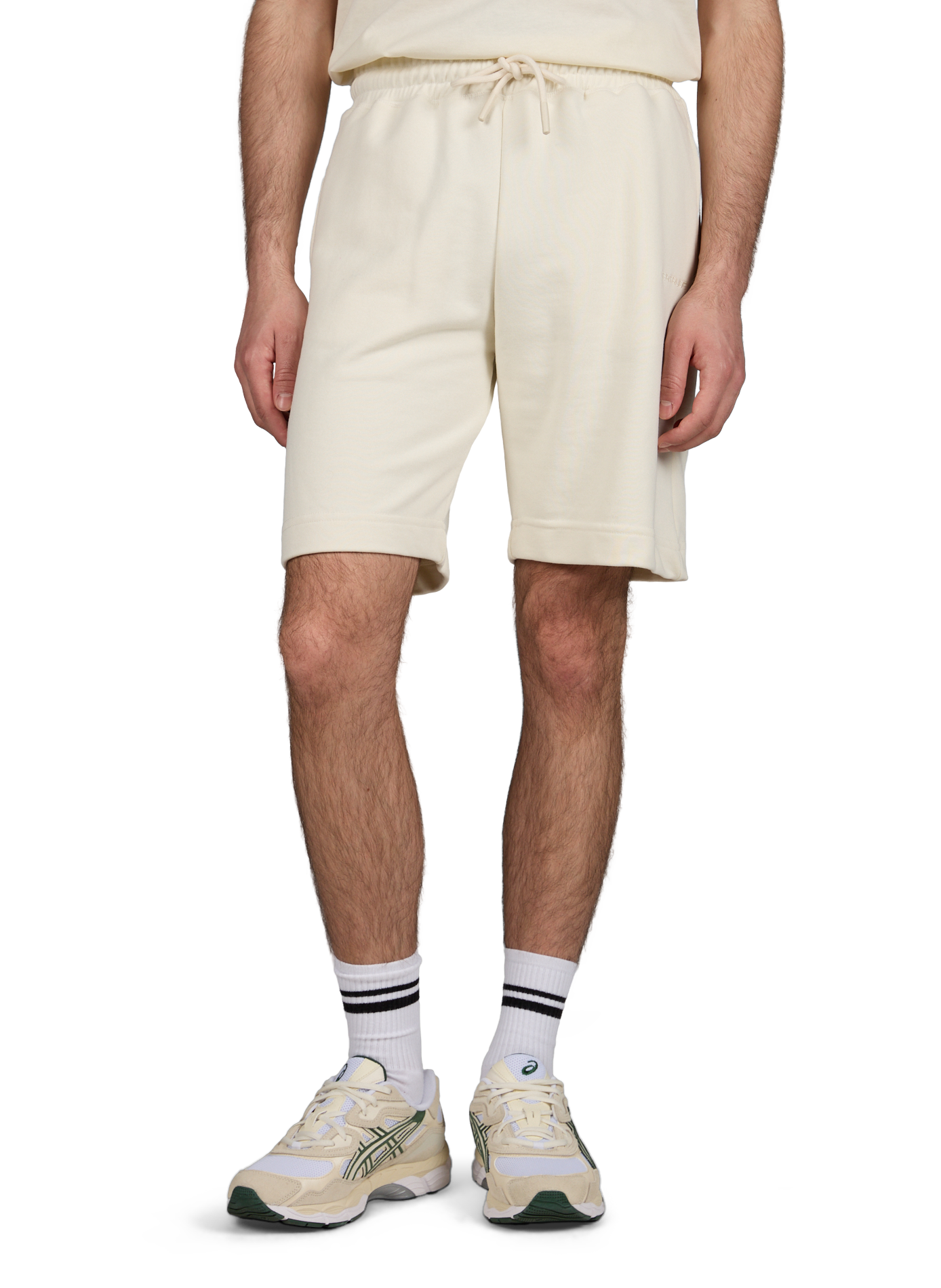 Short Yann uni en coton mélangé GERTRUDE ET GASTON Beige