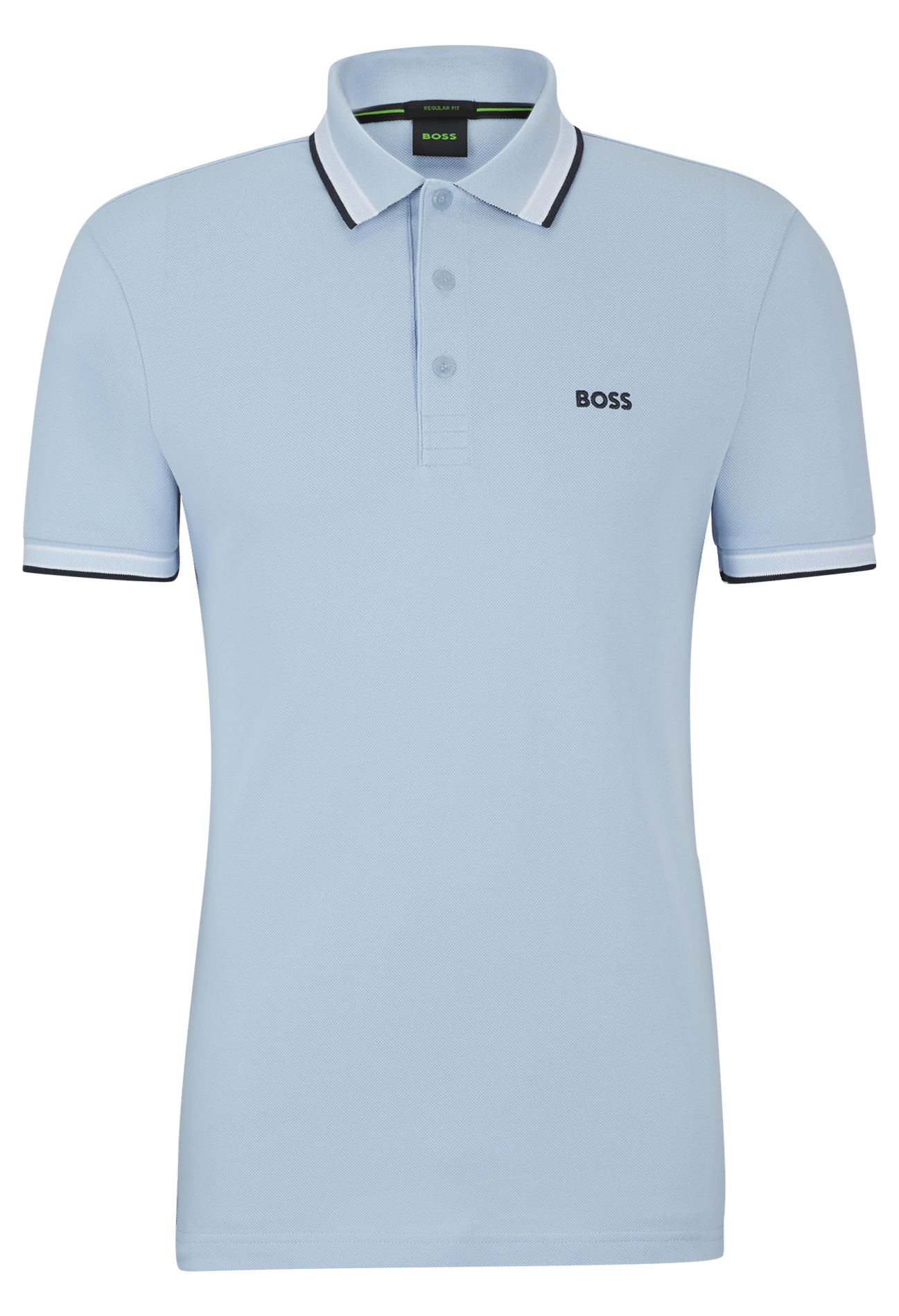Polo regular fit en coton BOSS Bleu
