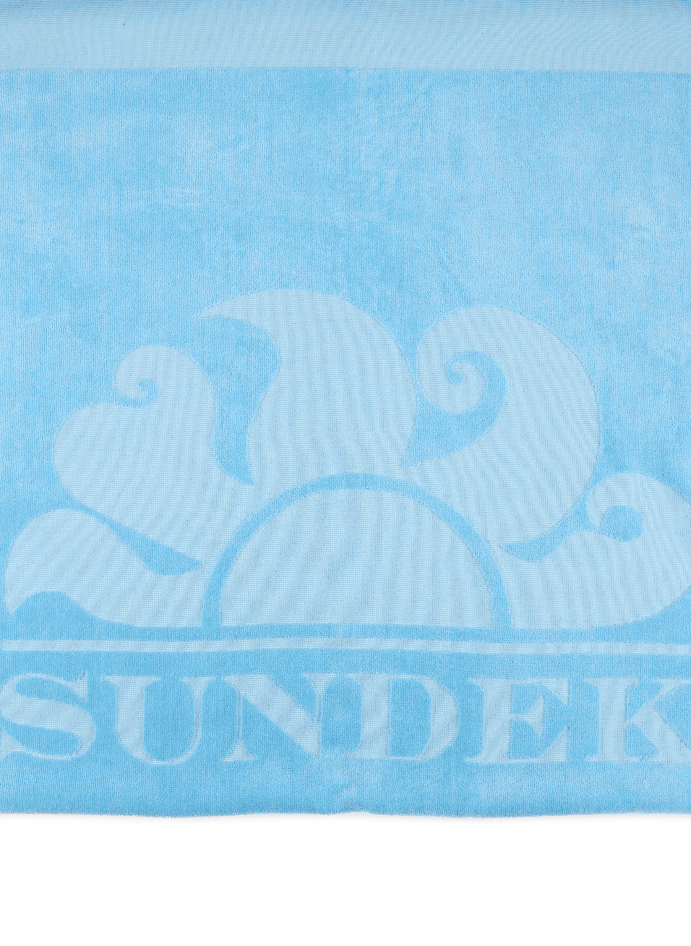 Strandtuch aus Jacquard-Frottee aus Baumwolle SUNDEK Blau