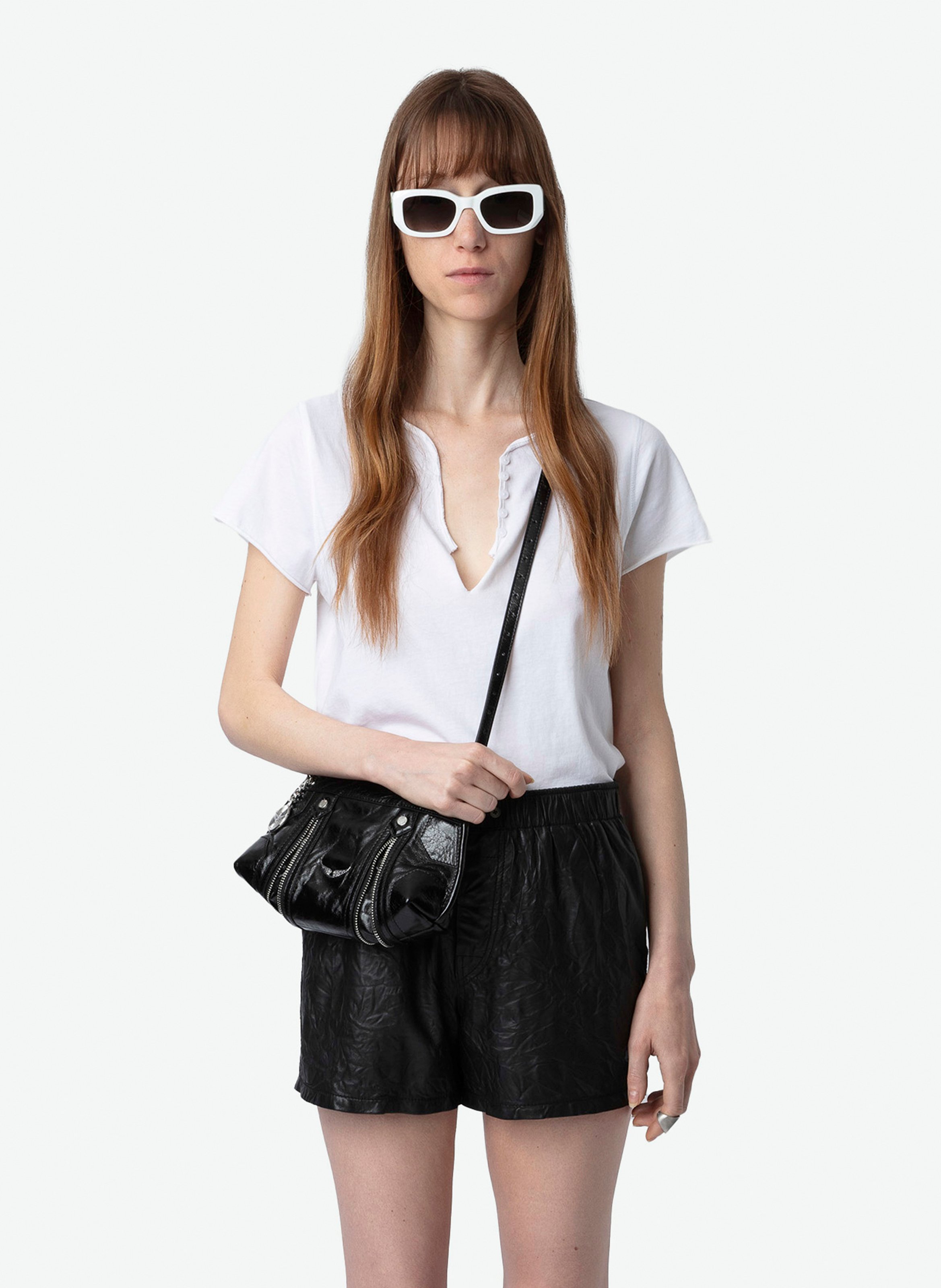 Tee-shirt droit en coton bio tuni ZADIG&VOLTAIRE Wit