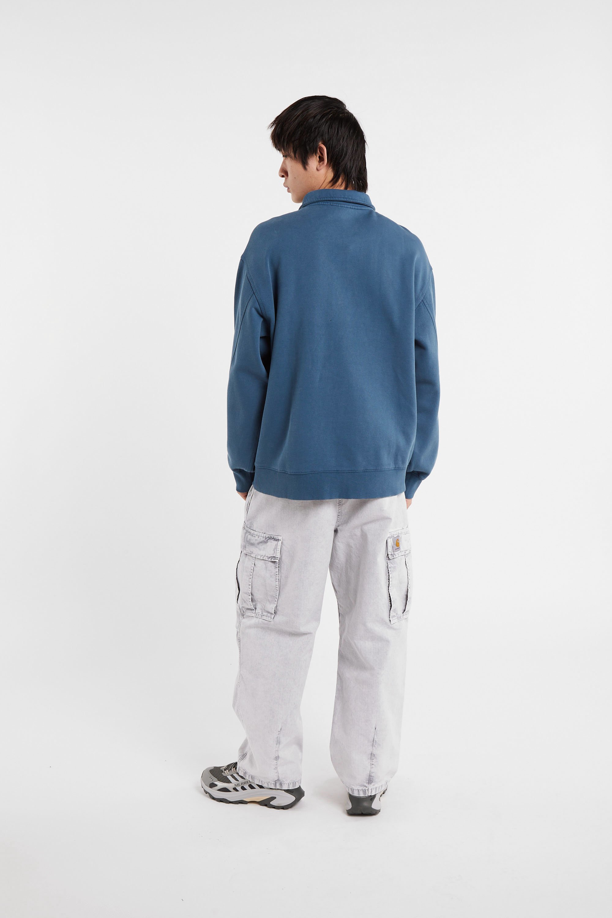 Sweat zippé half zip detroit sweat CARHARTT WIP Bleu