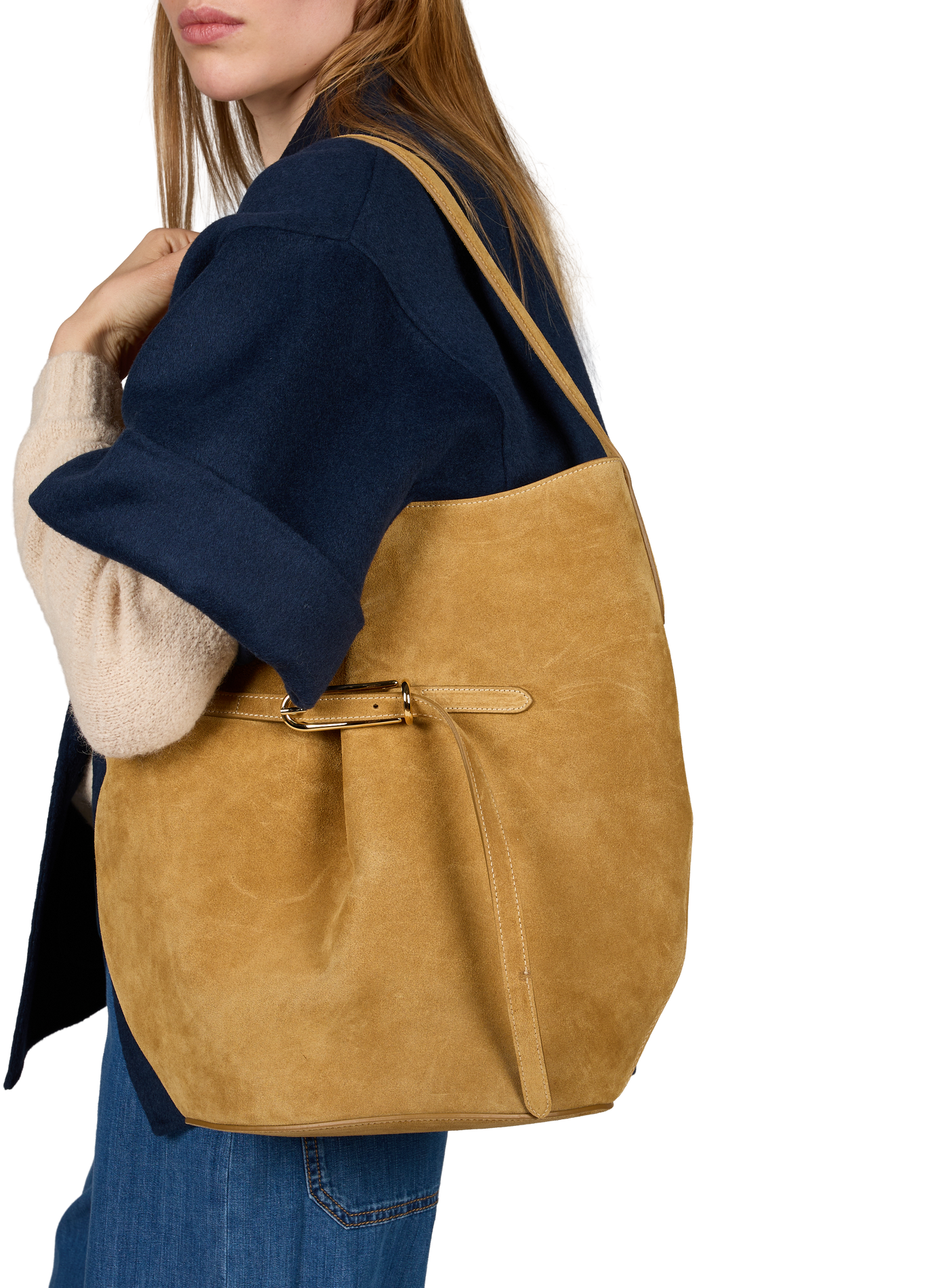 Sac porté épaule en cuir LIFFNER Beige