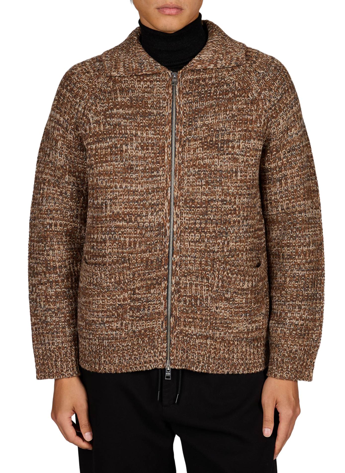 Wool waistcoat CLOSED Brown