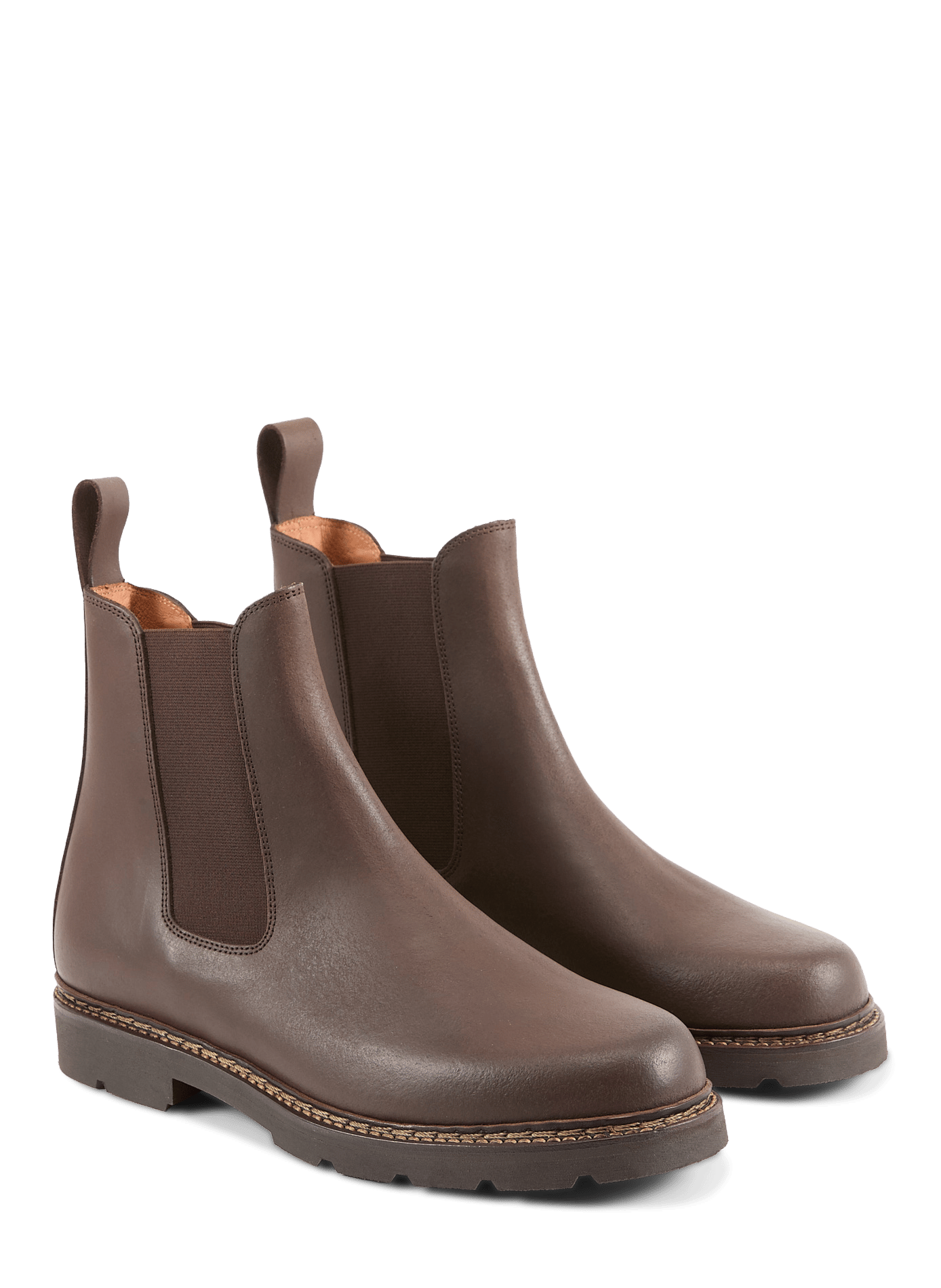 Stivaletti Quercy in pelle AIGLE Marrone