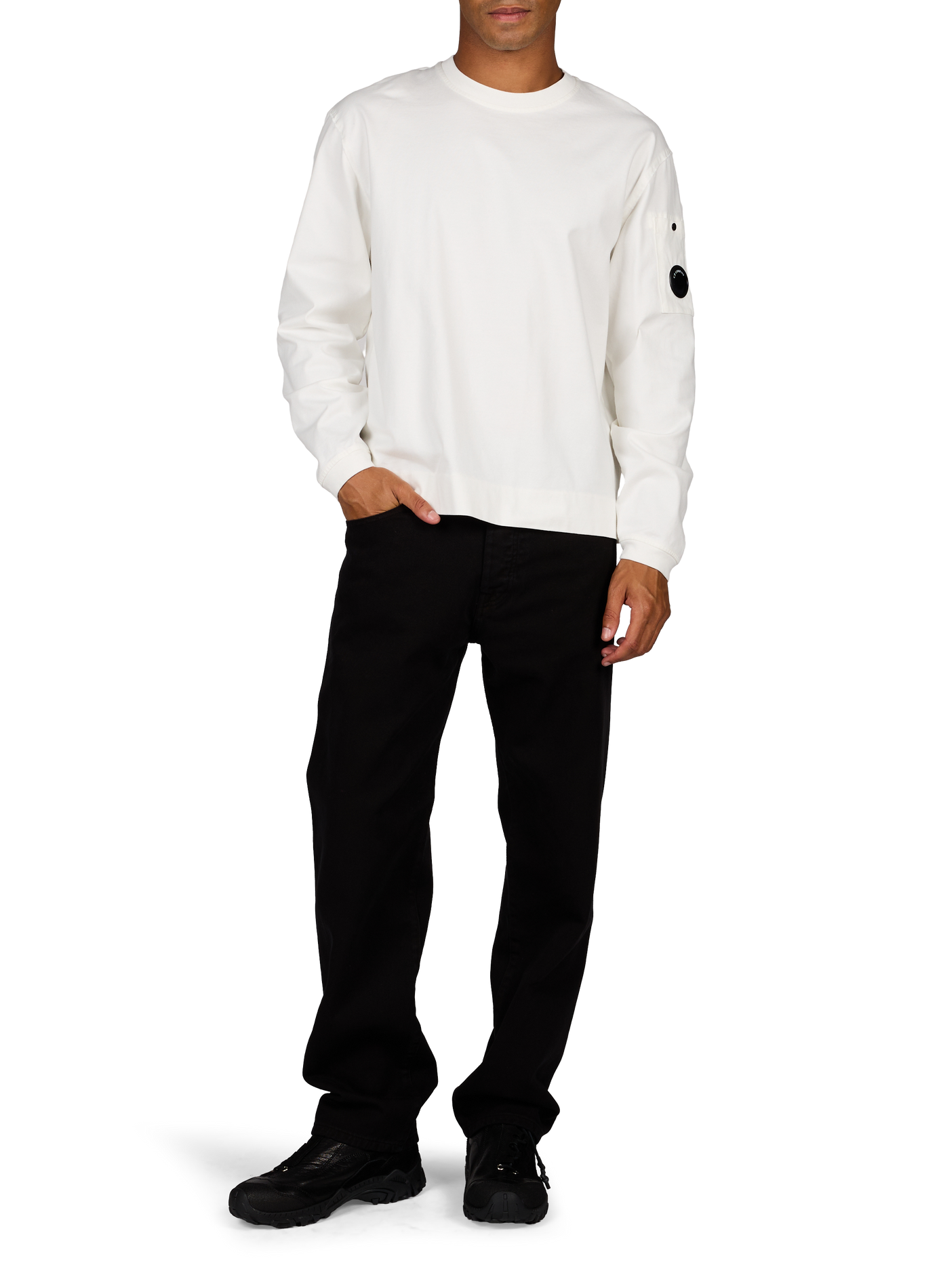 Langarmshirt CP COMPANY Weiss
