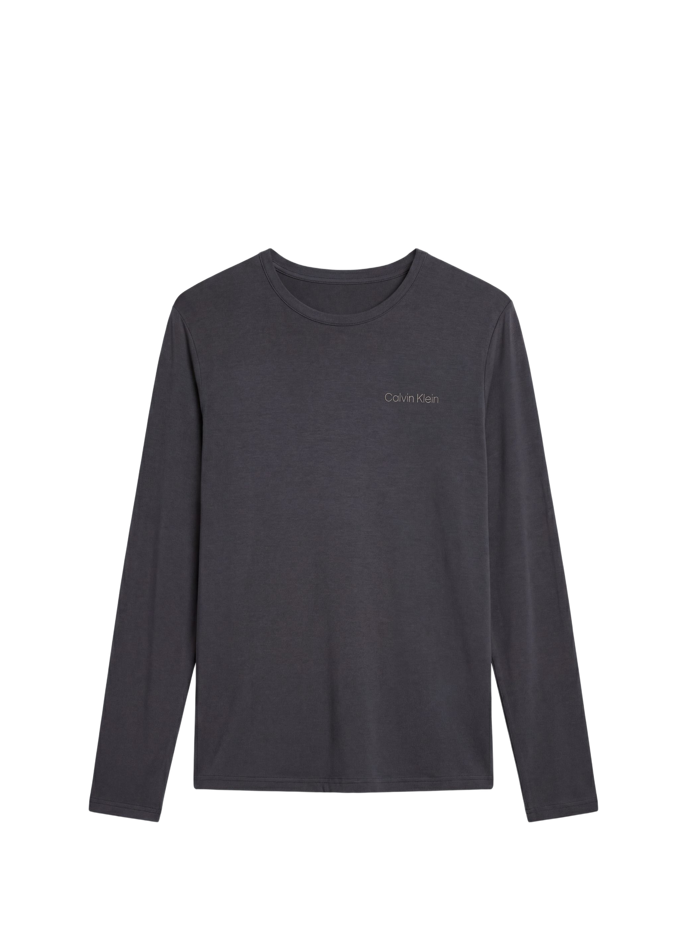 Sweat droit en coton mélangé CALVIN KLEIN Gris
