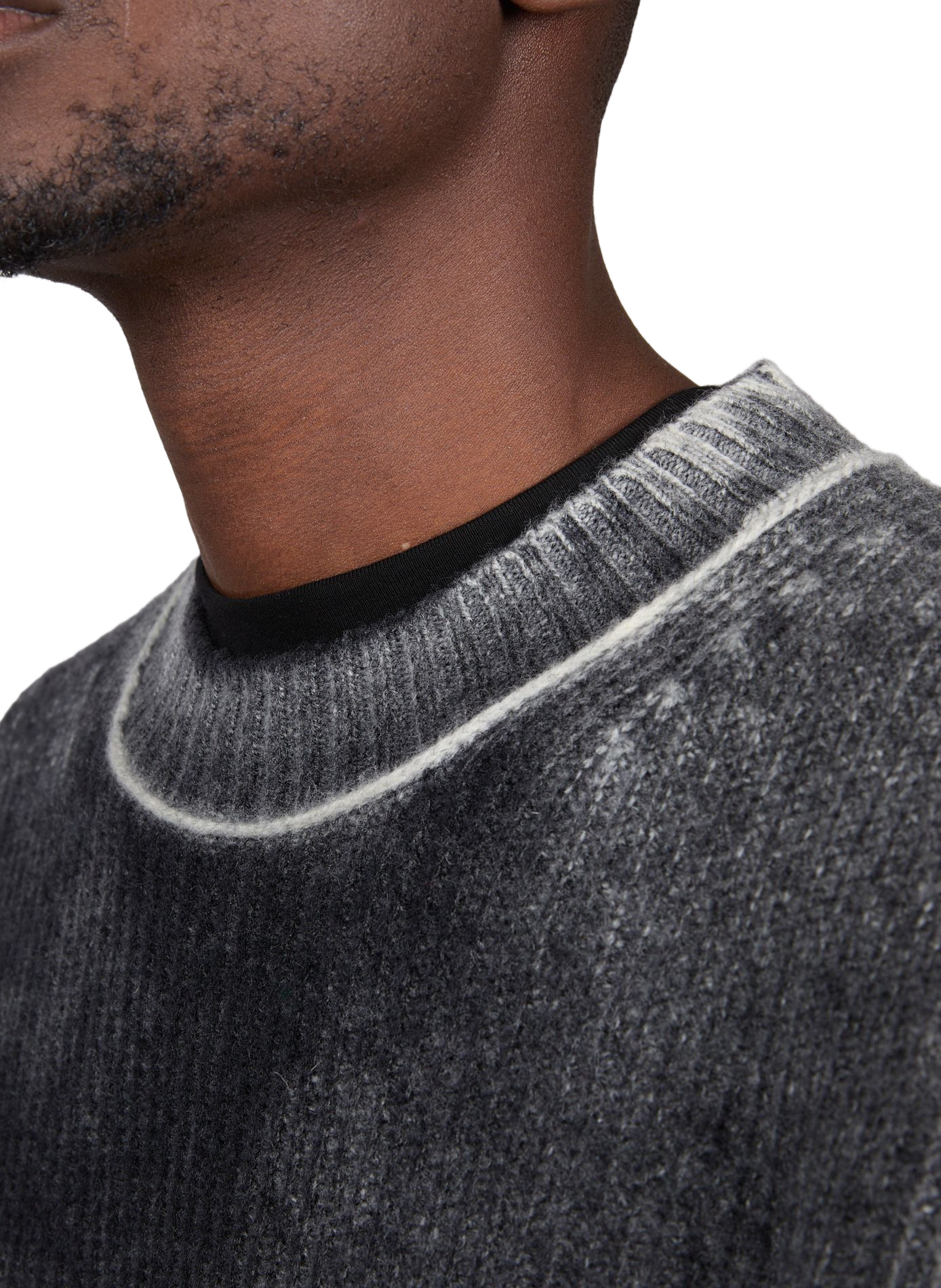 Wollstrickpullover REPRESENT Schwarz