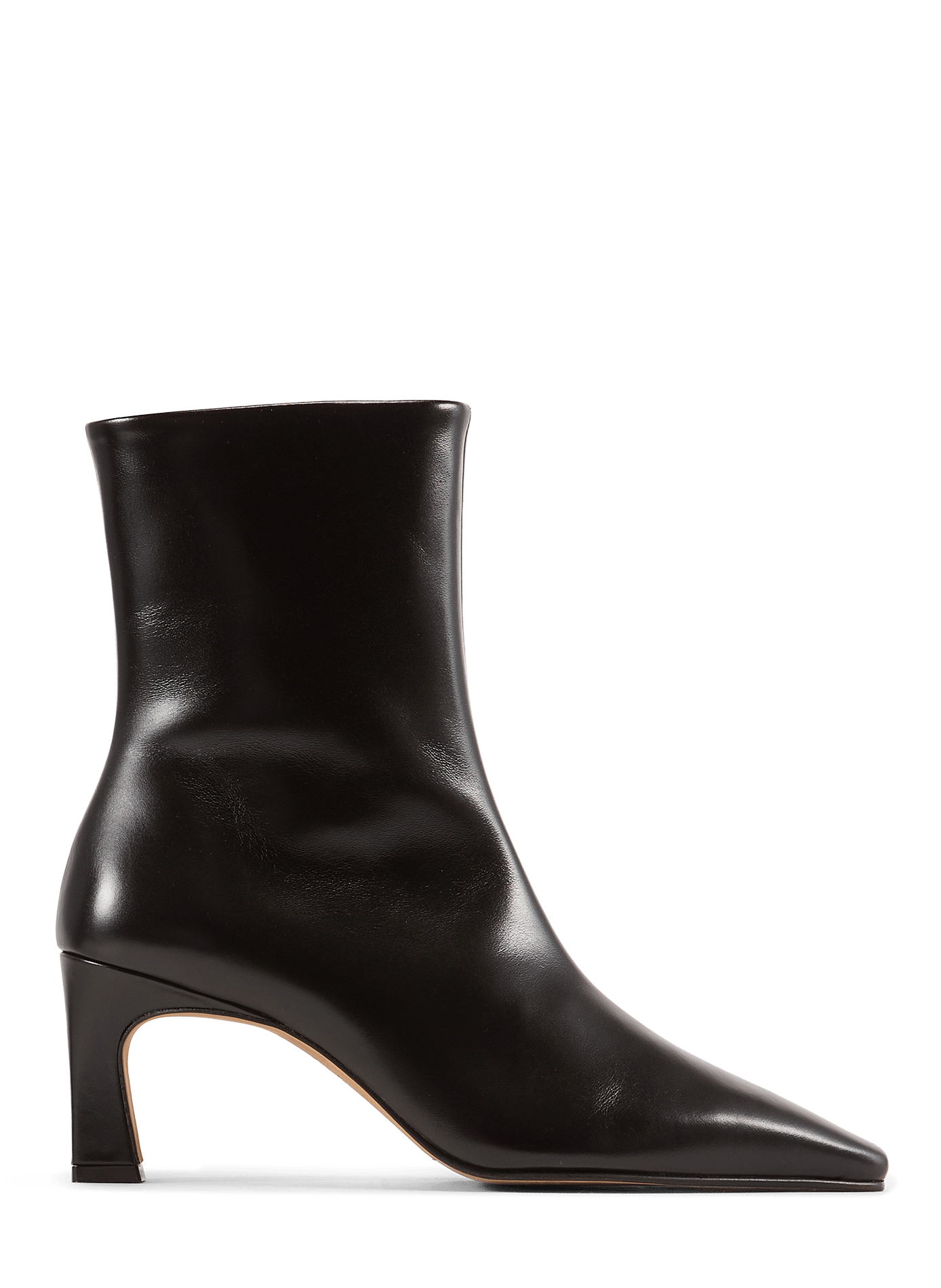 Emilie leather heeled ankle boots BOBBIES Brown