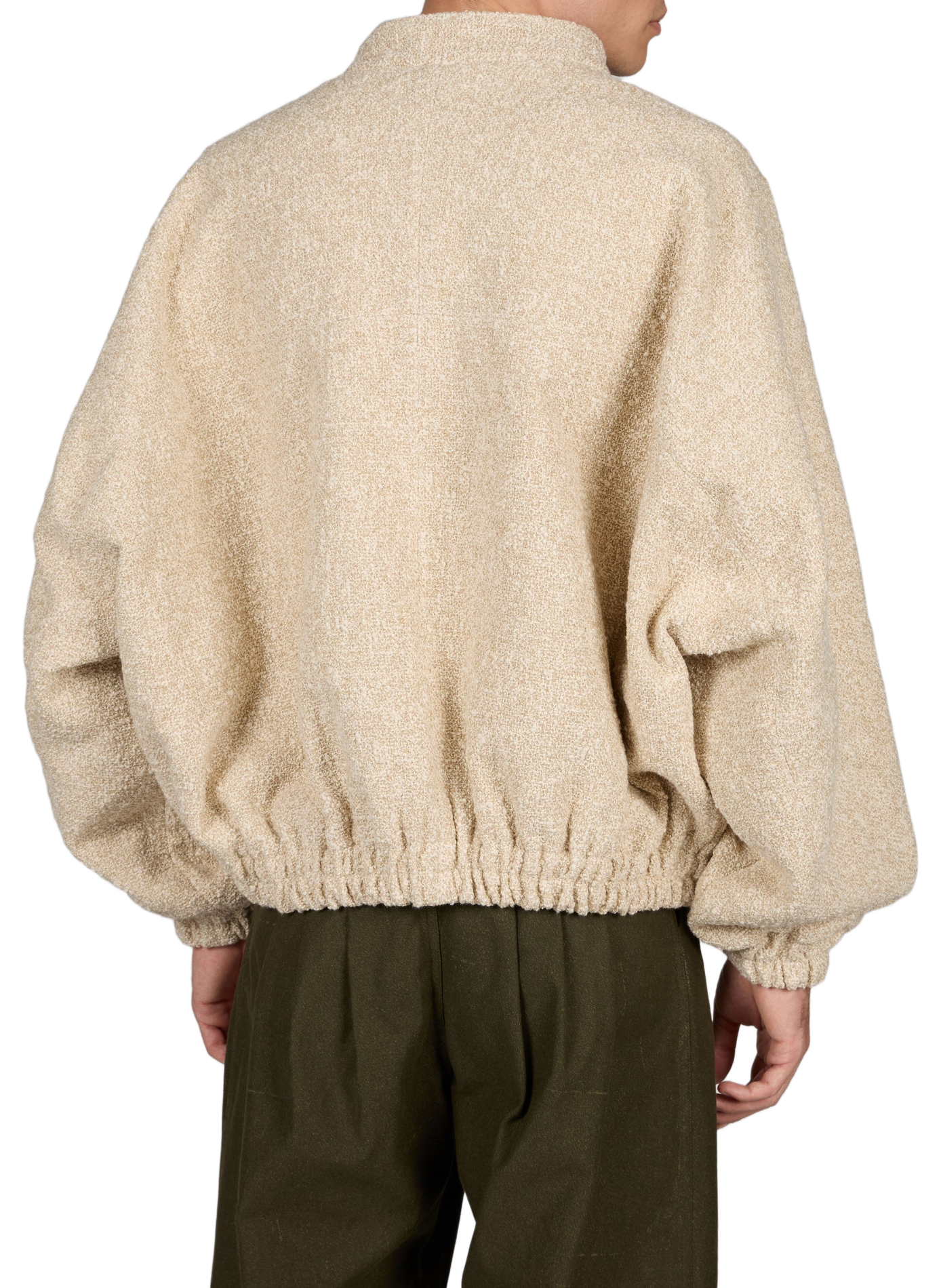Oversized cotton-blend jacket RENÈ Beige
