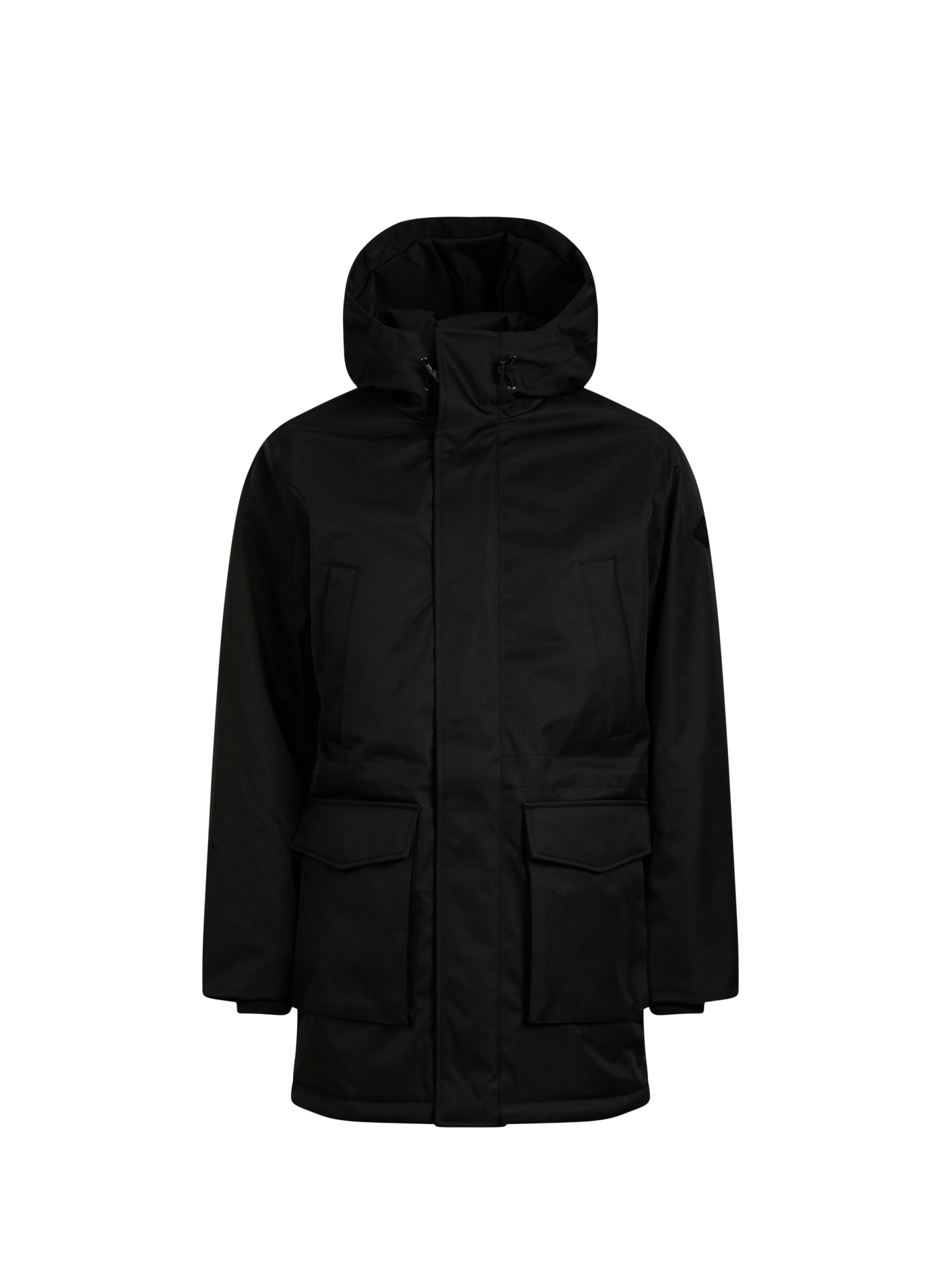 Parka à capuche droite unie REPLAY Noir