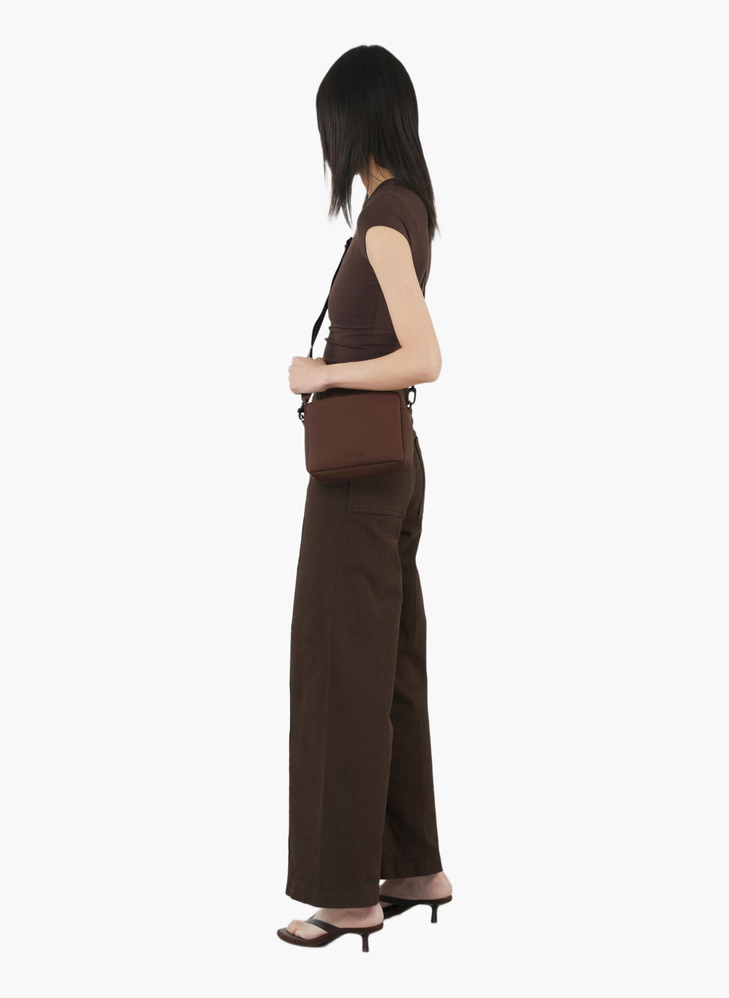 Lost in berlin sac à bandoulière taille s LIPAULT PARIS Marron