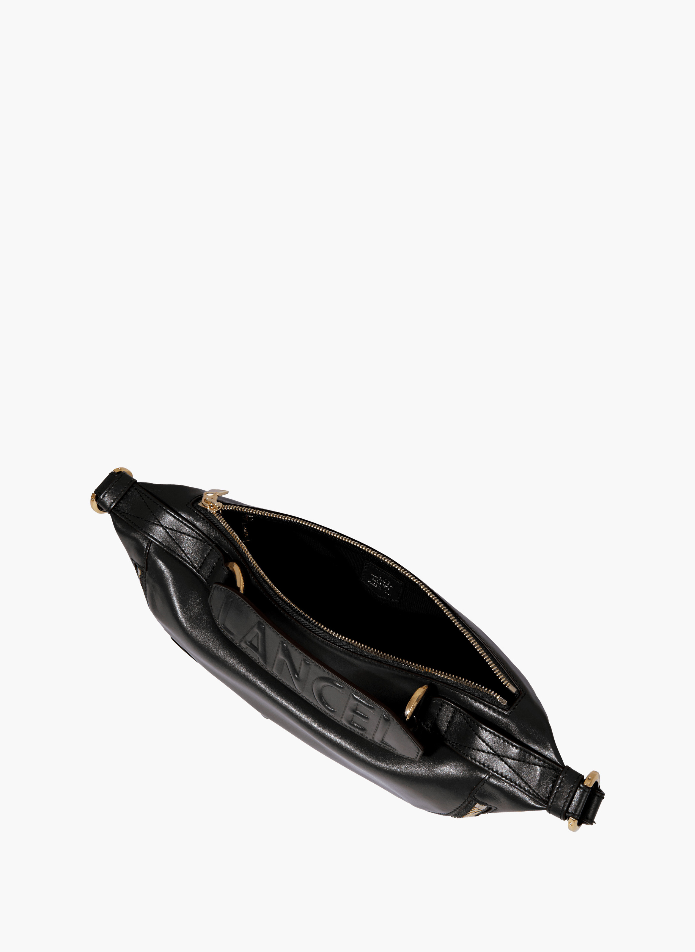 Sac porté croisé s origami de lancel en cuir LANCEL Noir