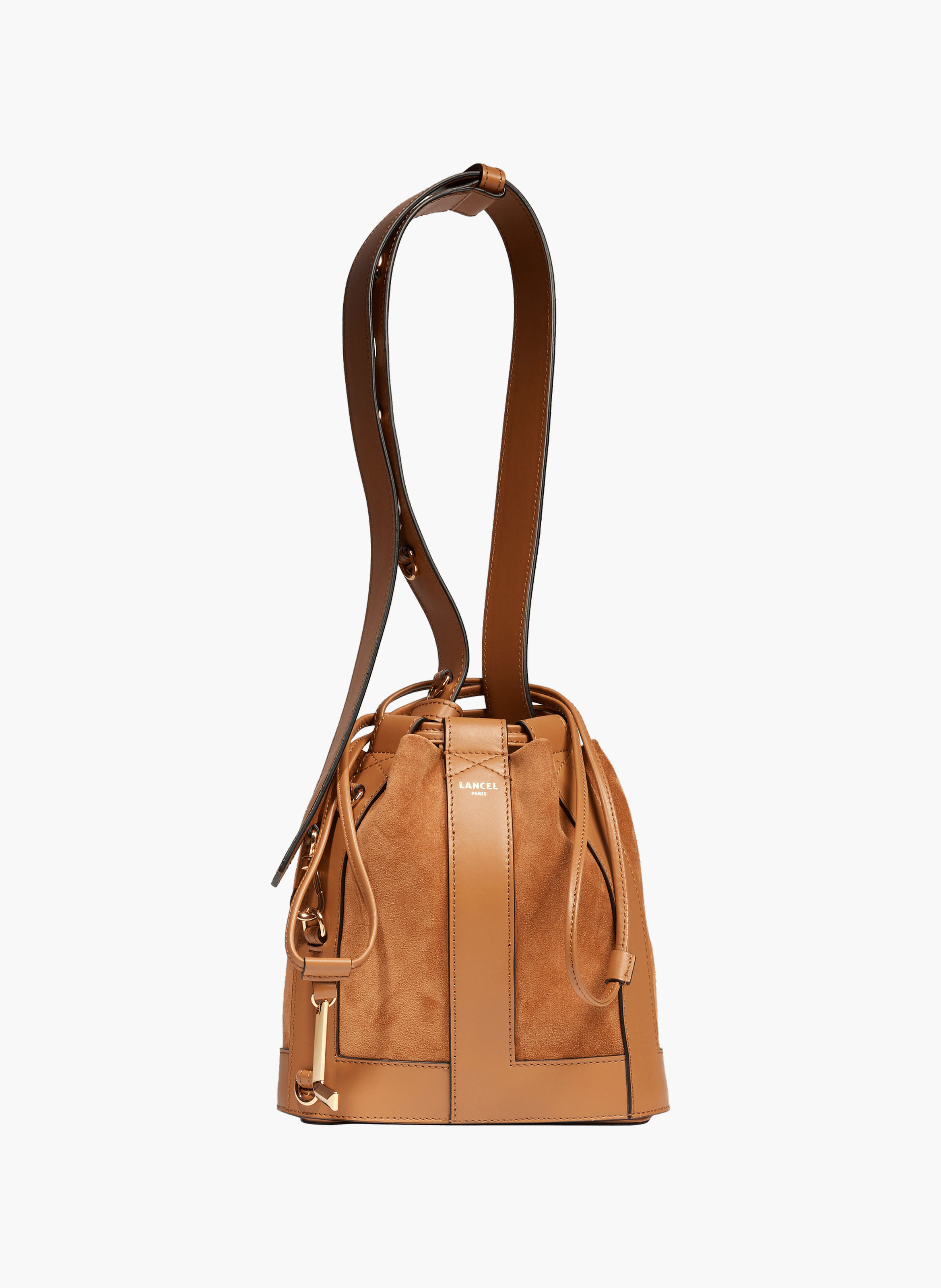 Sac seau m elles de lancel en cuir LANCEL Marron
