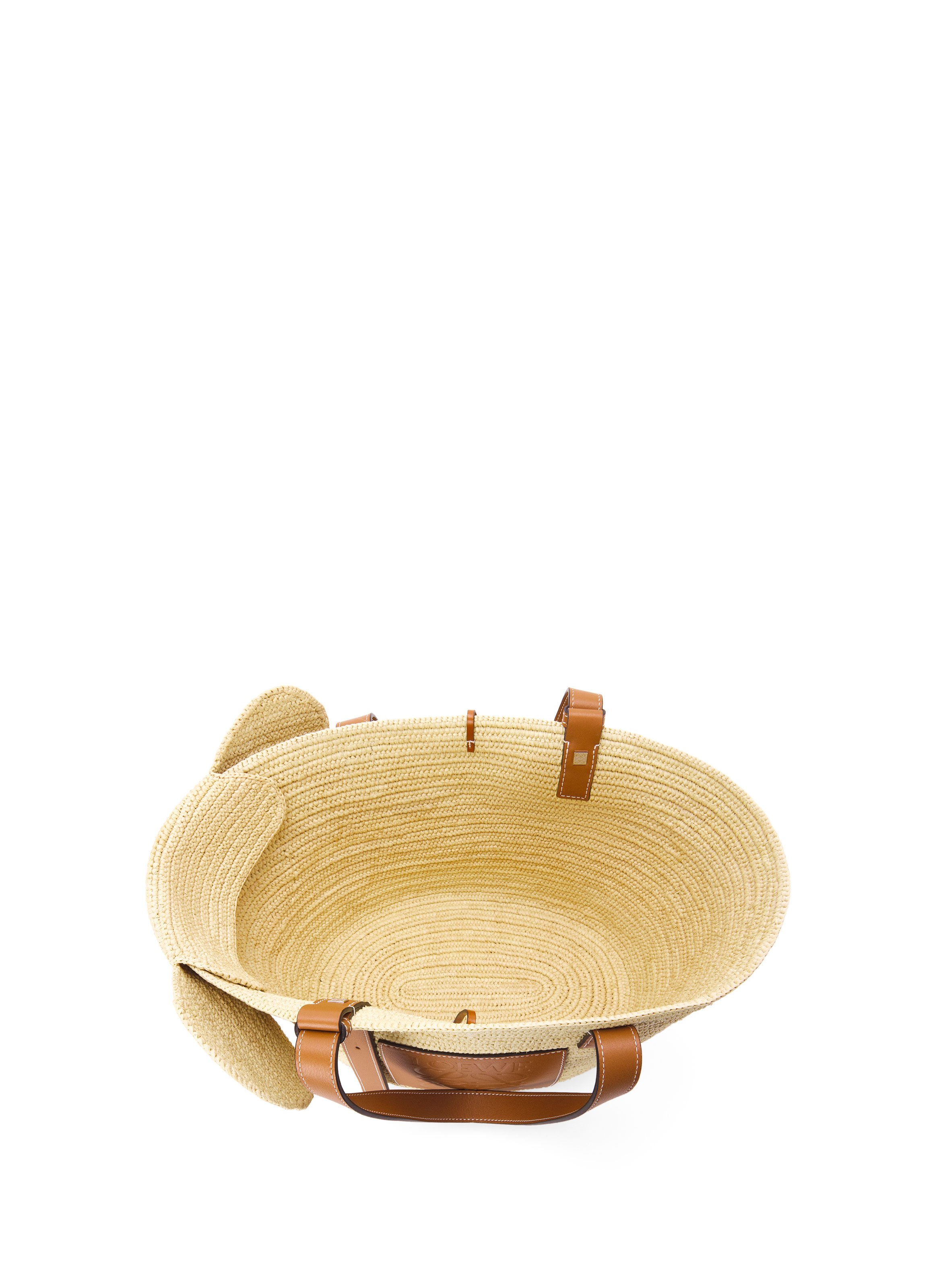 Panier Elephant en paille LOEWE Multicolore