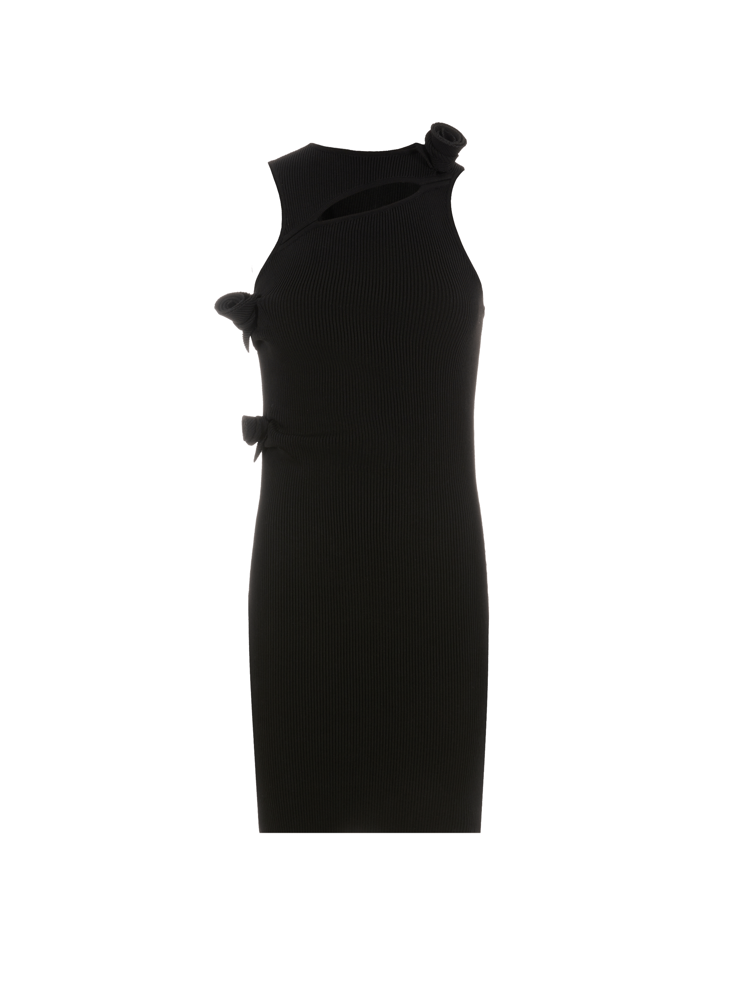 Robe côtelée à fleurs