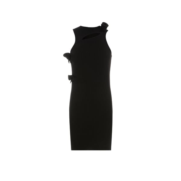 Robe côtelée à fleurs