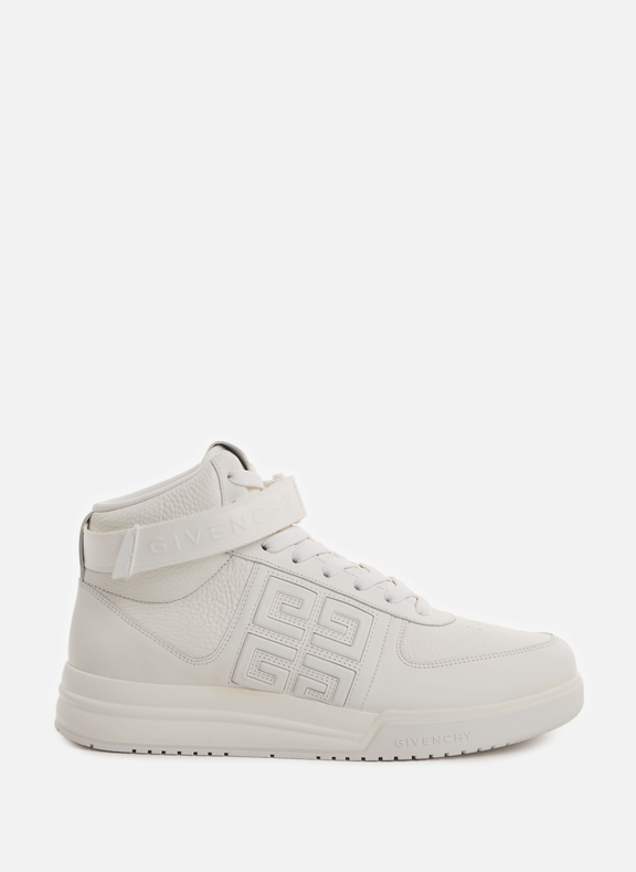 GIVENCHY Leather high-top sneakers  White