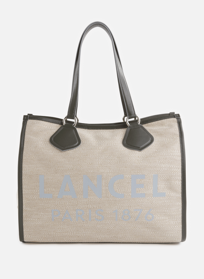 LANCEL canvas tote bag