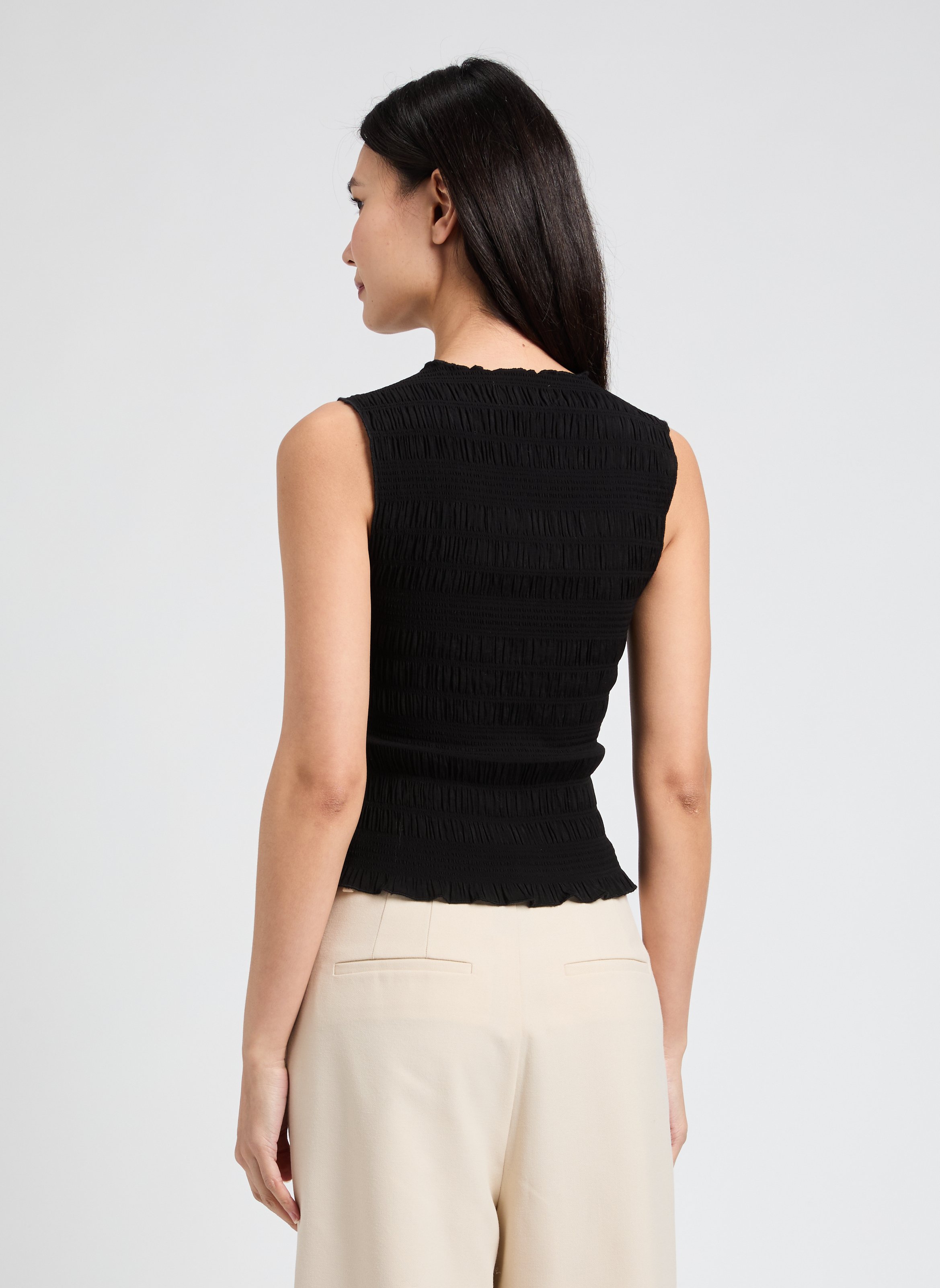 Top smocké VUJO SAISON 1865 Noir