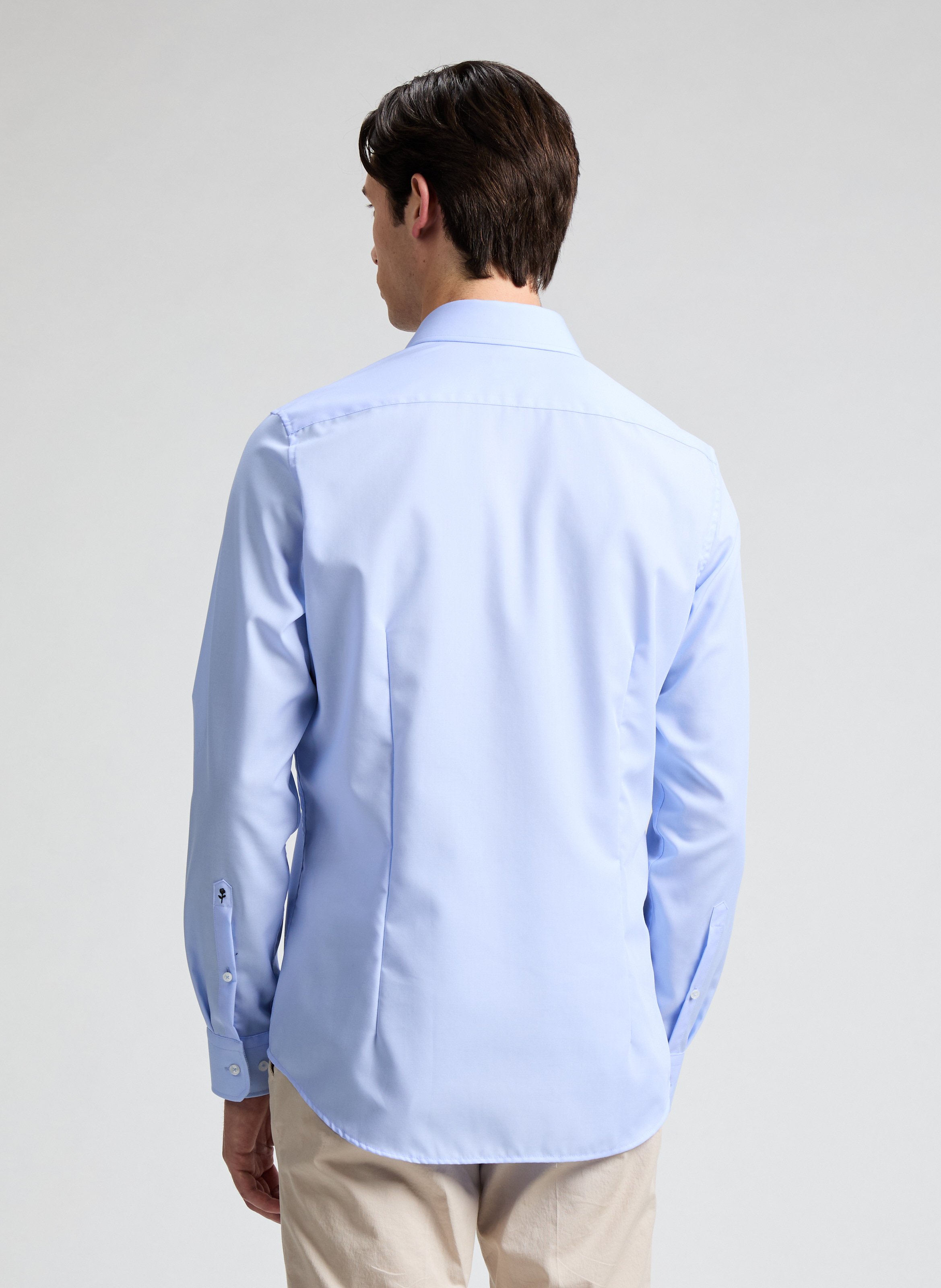 Chemise slim en coton SEIDENSTICKER Bleu
