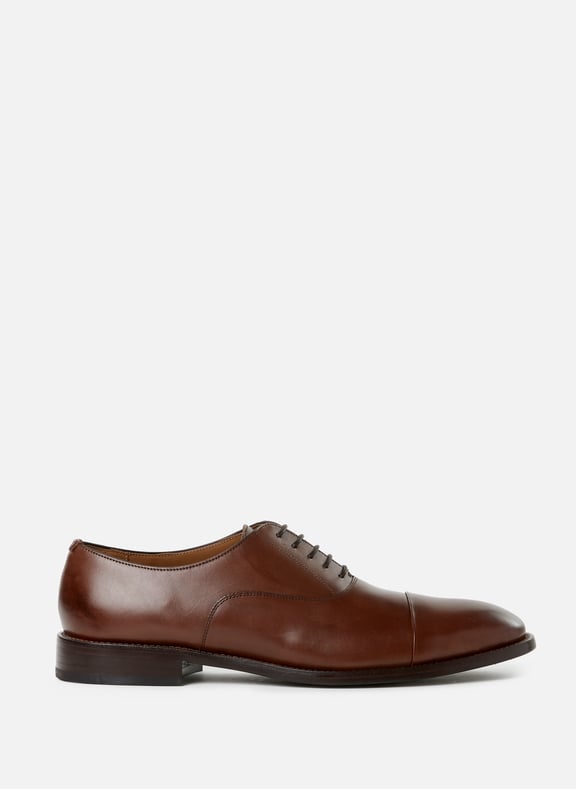 Calfskin leather lace-up loafers Brown by PAUL SMITH PAUL SMITH Calfskin leather lace-up loafers Brown