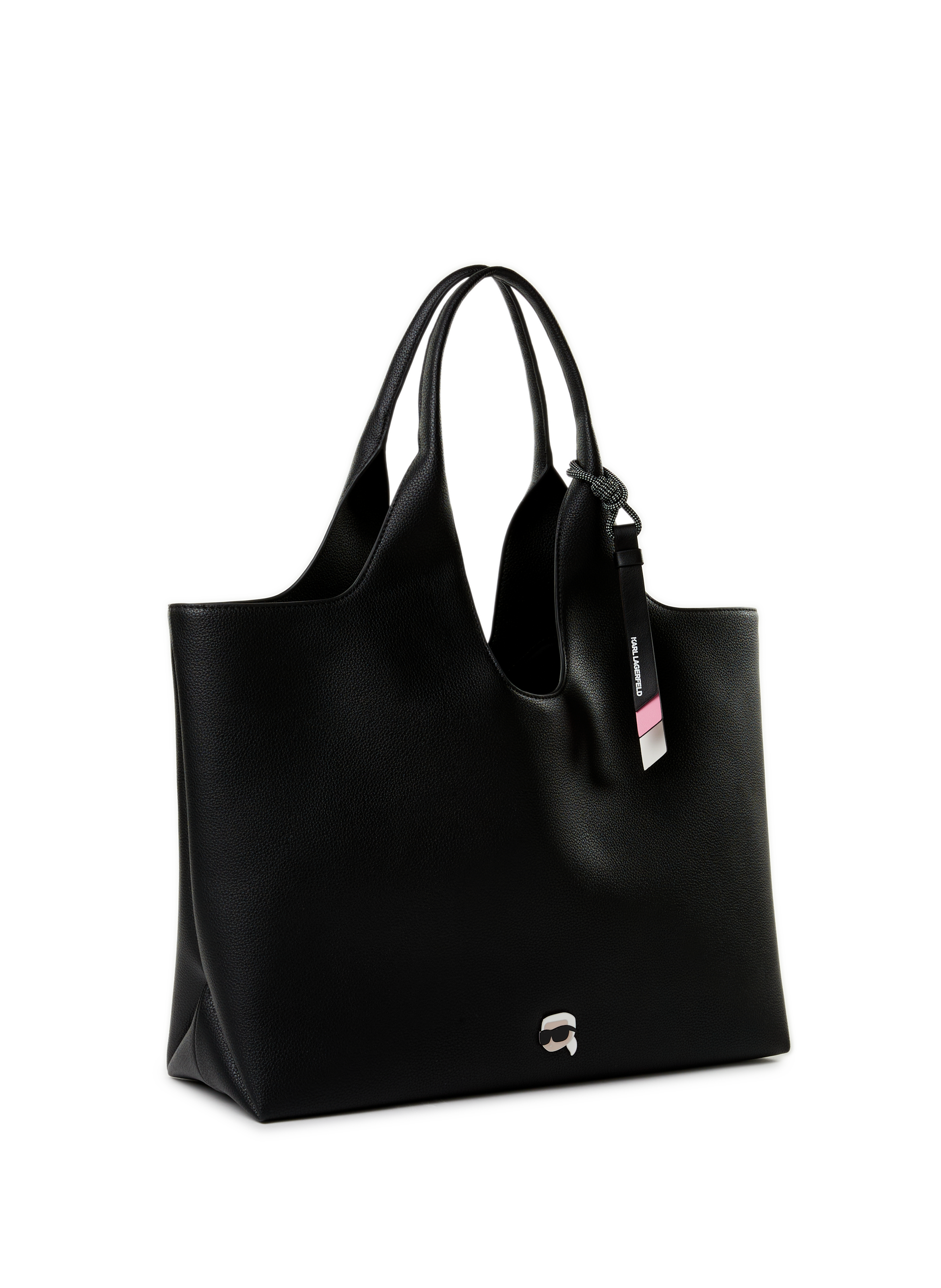 Sac à main à logo KARL LAGERFELD Noir