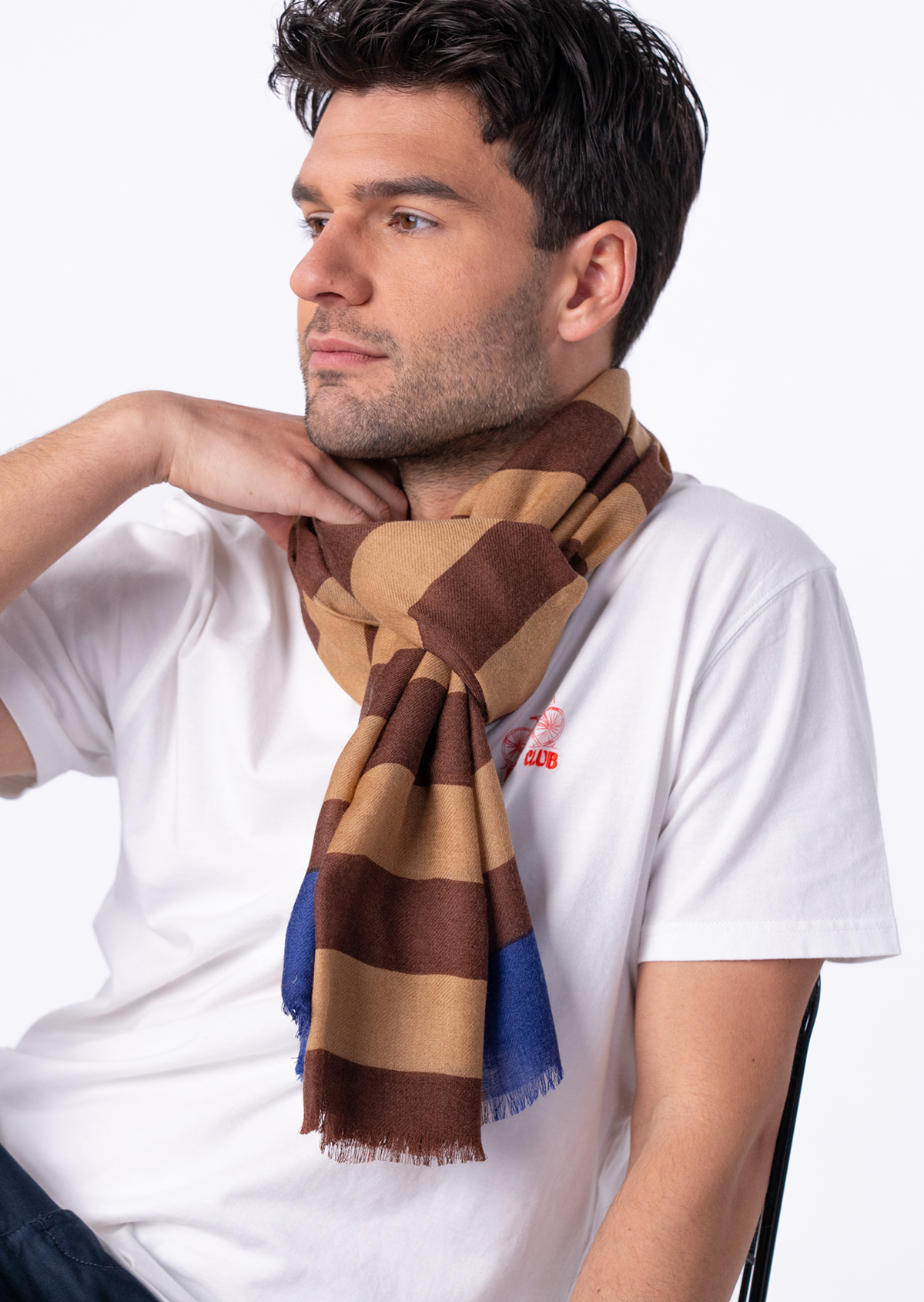 Foulard en laine BILLYBELT Marron