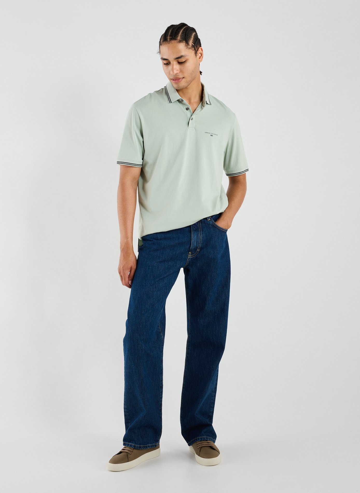  Cotton polo shirt  ARMANI EXCHANGE Grey