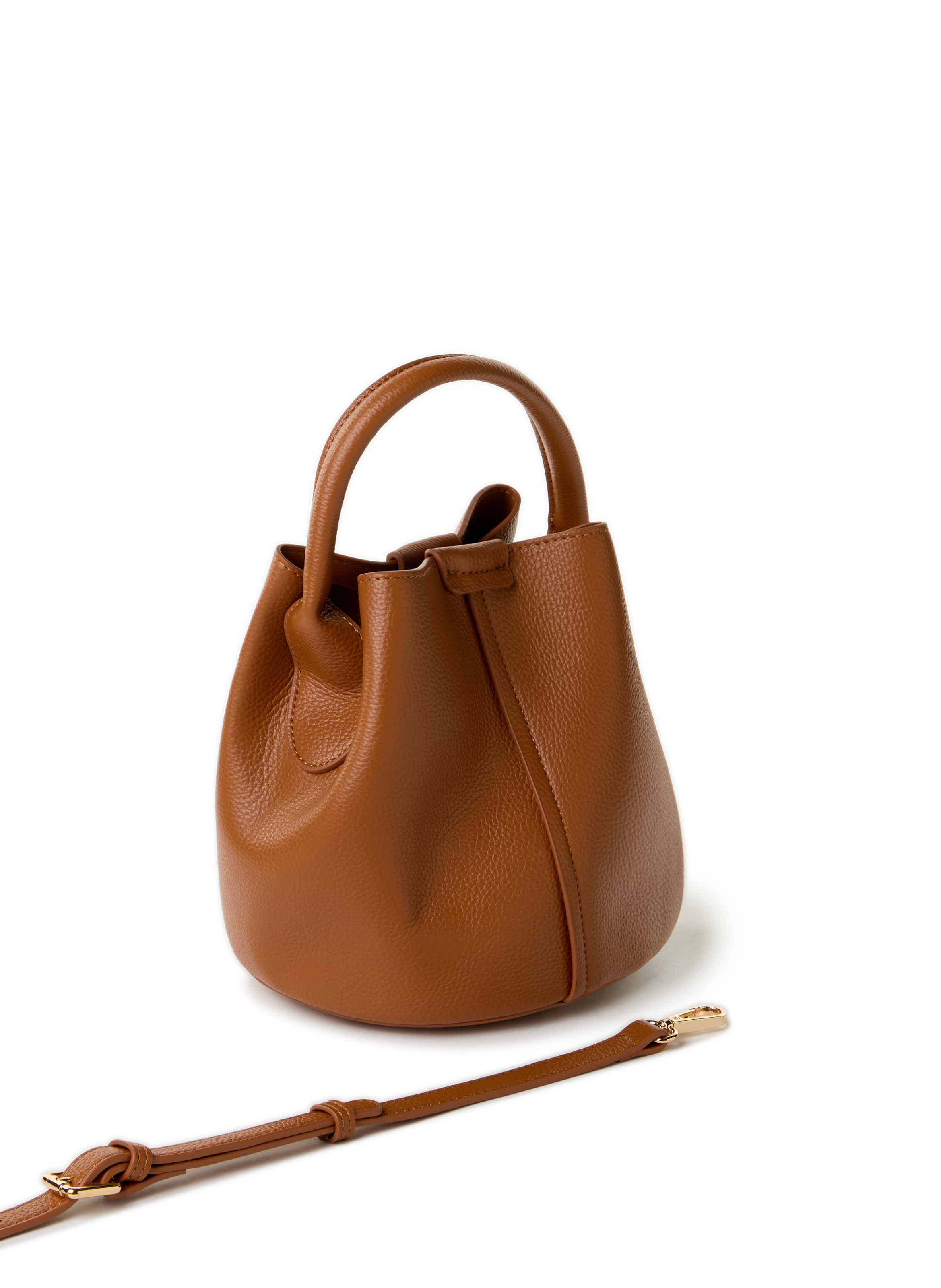 Sac sceau craquelé AU PRINTEMPS PARIS Marron