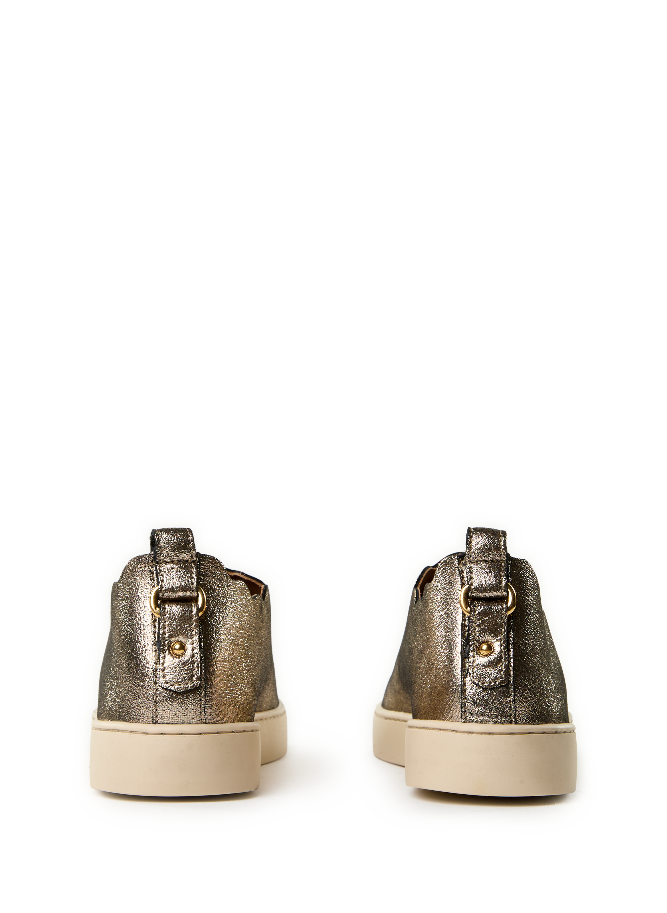 Baskets basses en cuir  MAISON TOUFET Doré