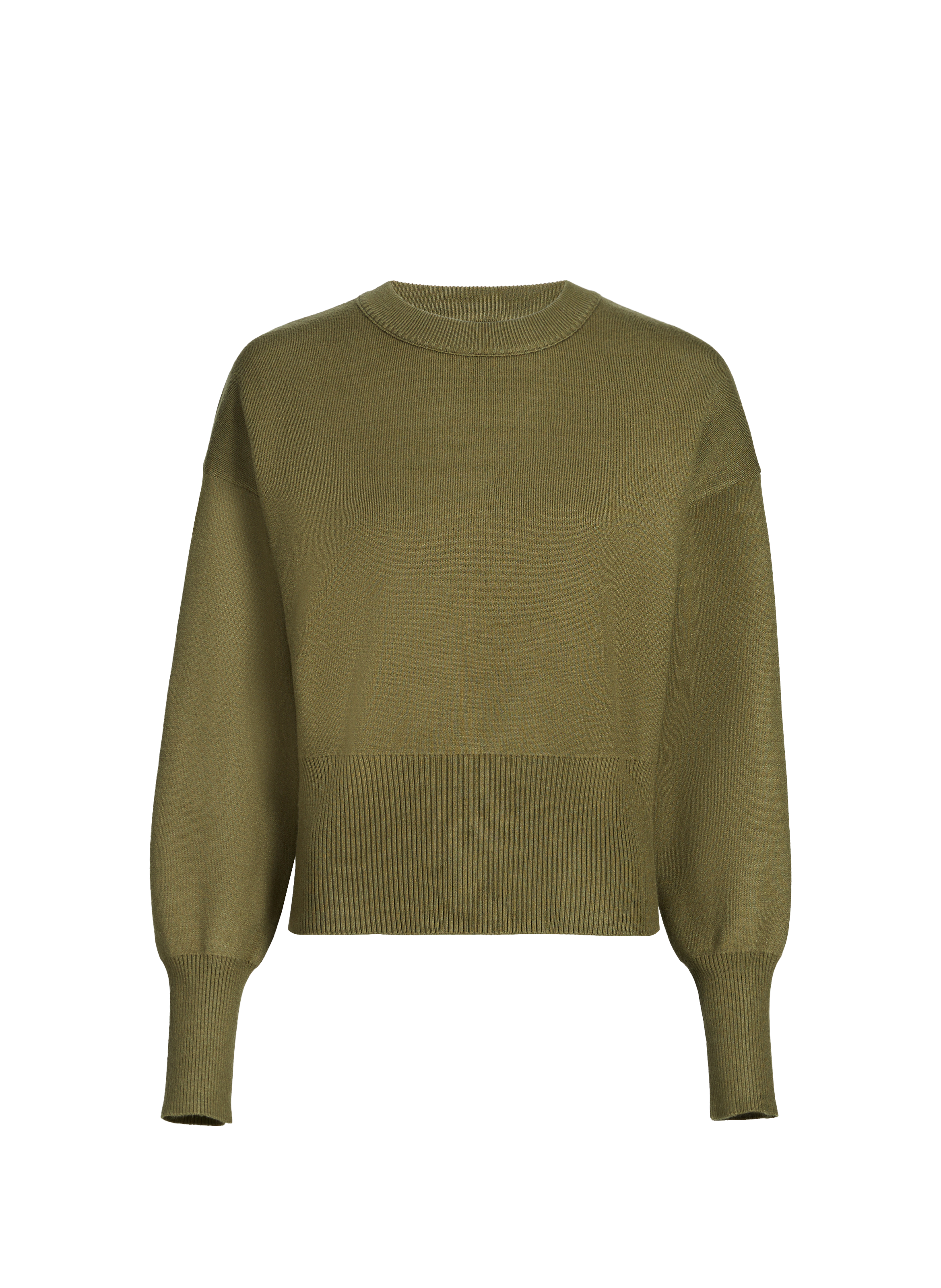 Pull ample en coton mélangé TOPSHOP Kaki