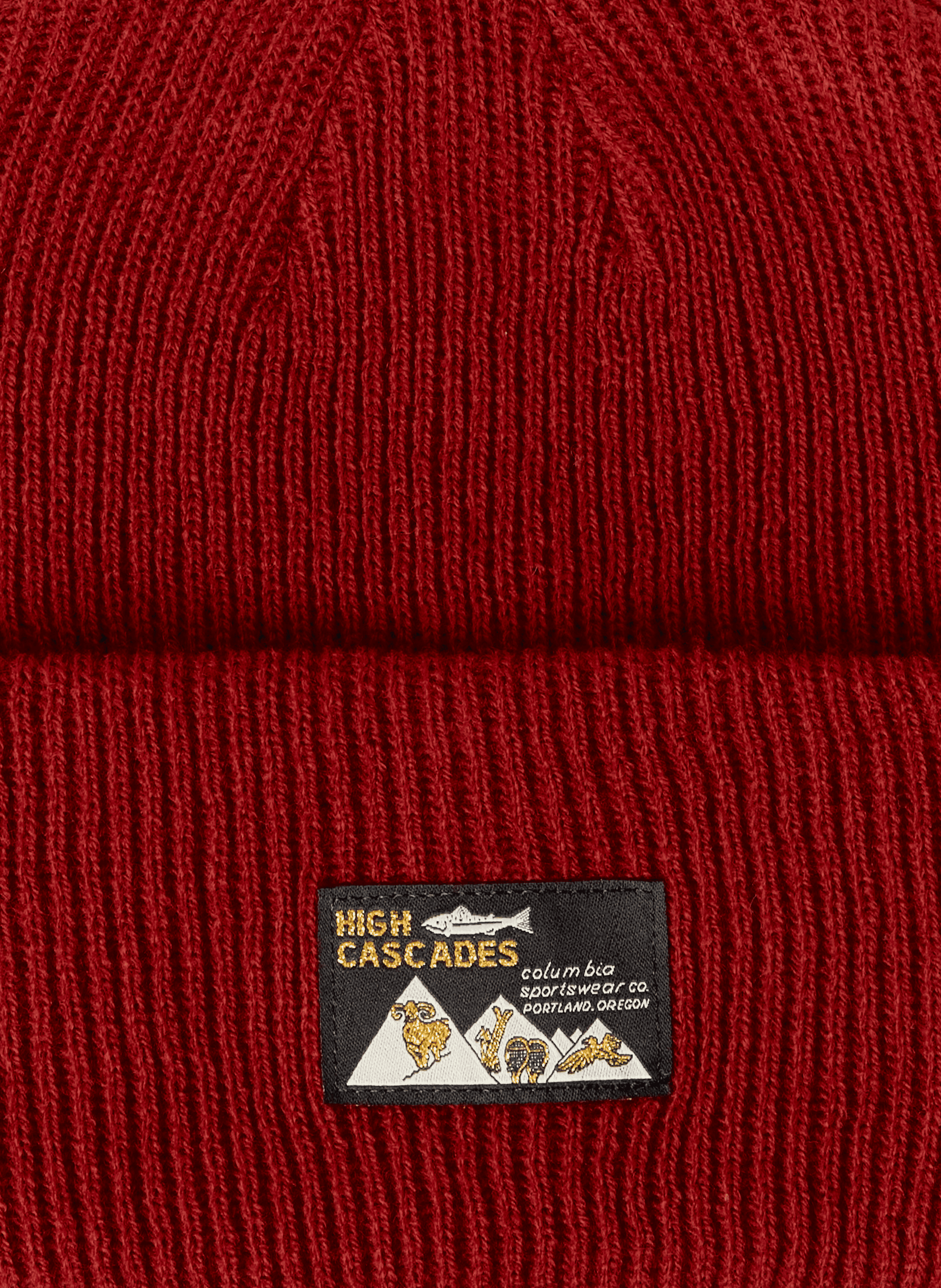 Knit beanie COLUMBIA Red