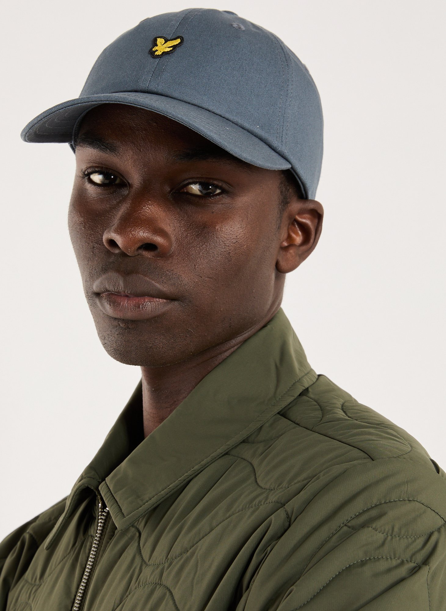 Embroidered cotton baseball cap LYLE & SCOTT Grey