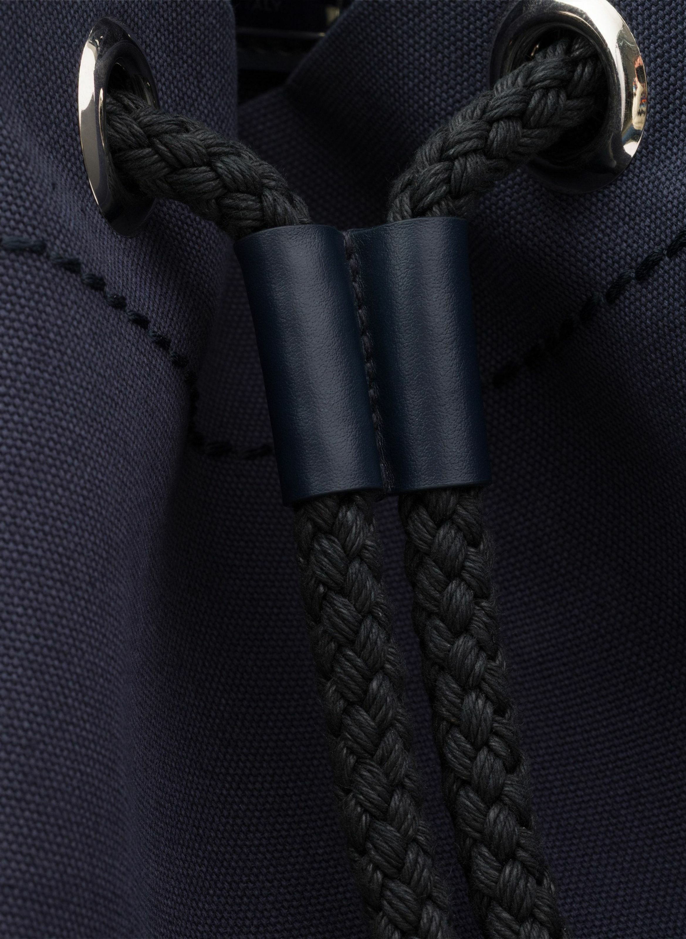 Sac de sport en toile avec cordon de serrage PRADA Bleu