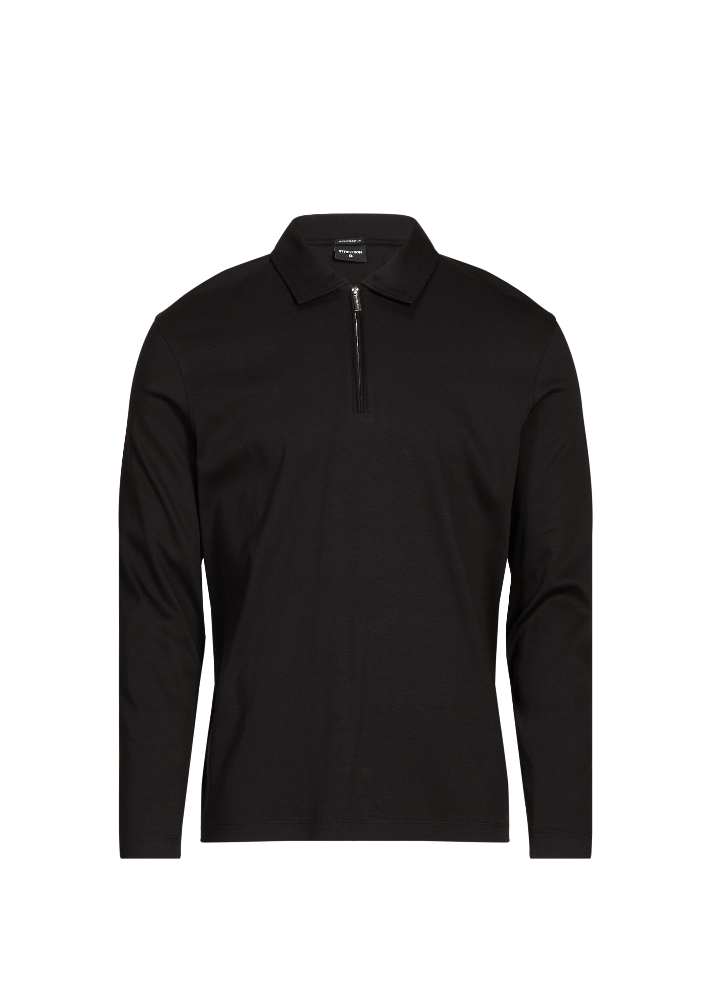 STRELLSON Pull col zippé en laine Noir