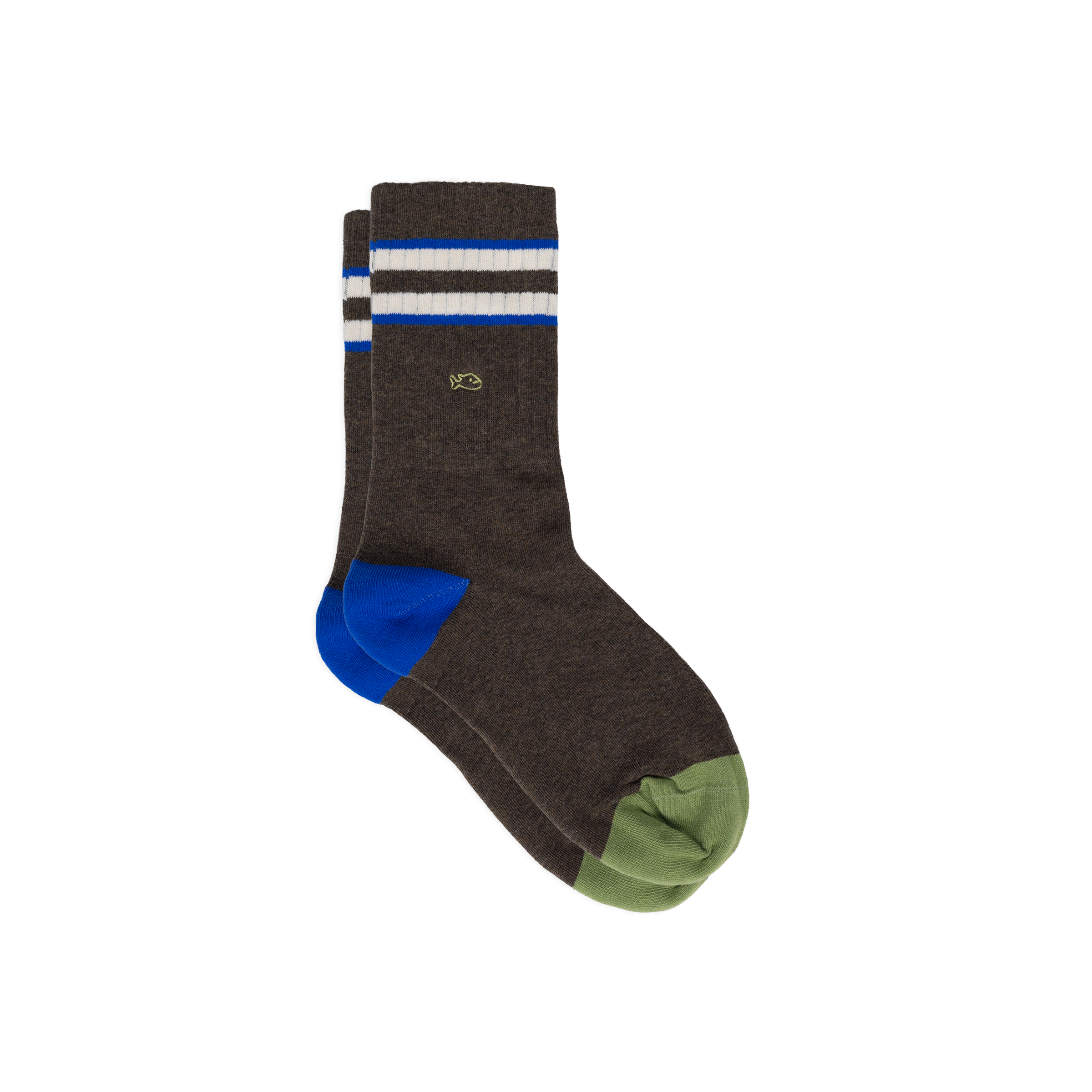 Chaussettes en coton peigné retro BILLYBELT Marron