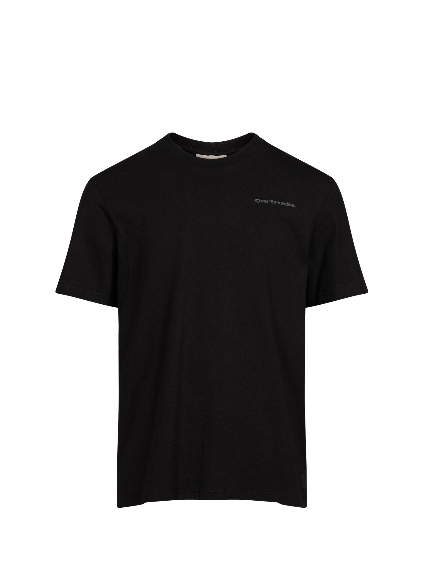 Maglietta con stampa contrastante Leonce in cotone GERTRUDE ET GASTON Nero