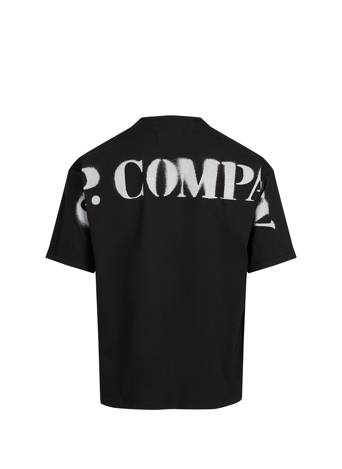 T-shirt imprimé en coton CP COMPANY Noir