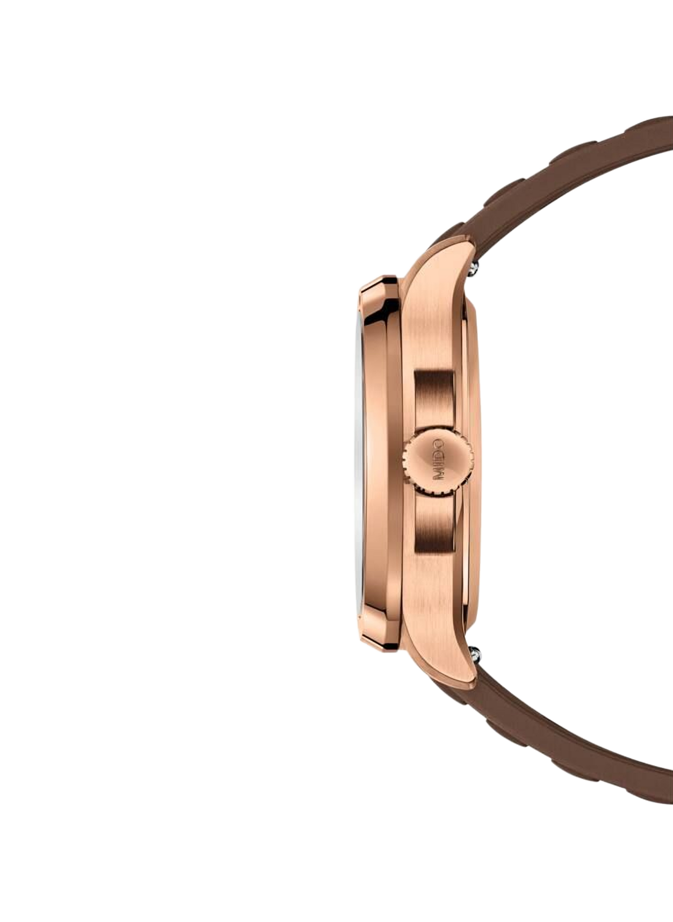 Montre Multifort TV Big Date en acier inoxydable MIDO Marron