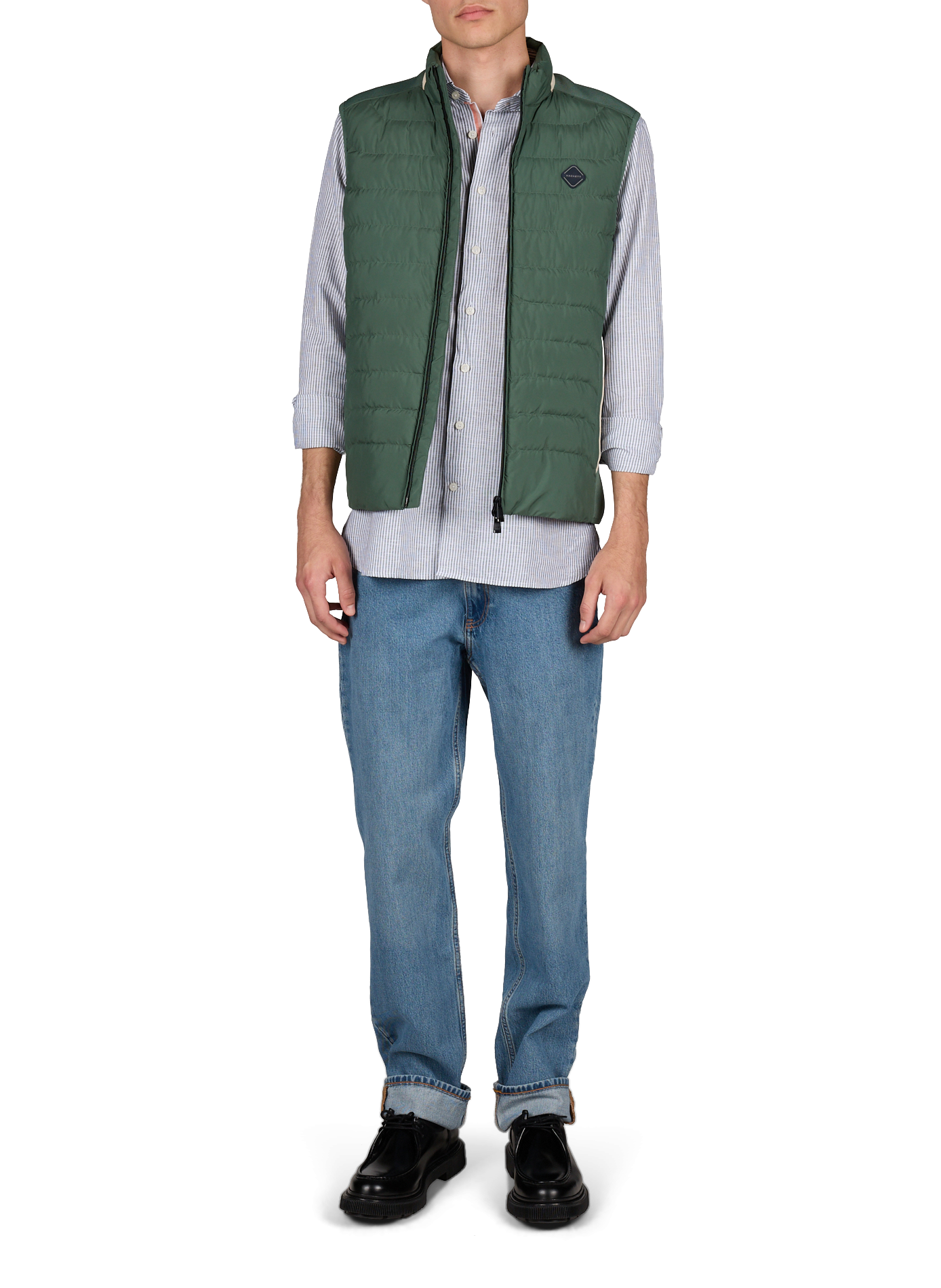 Quilted gilet HACKETT Green