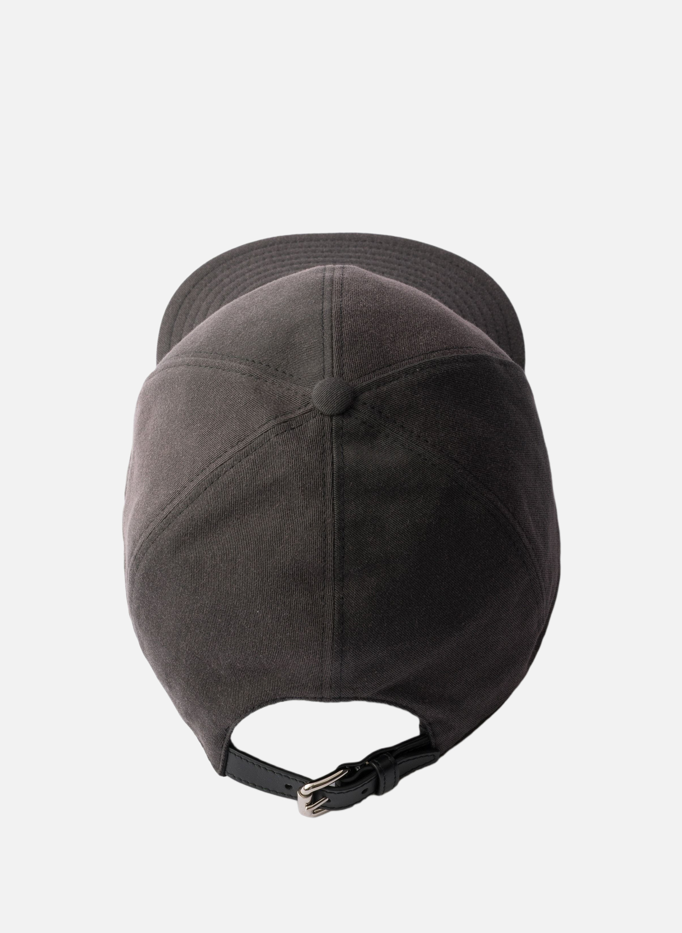 Ancienne casquette de baseball en gabardine Noir