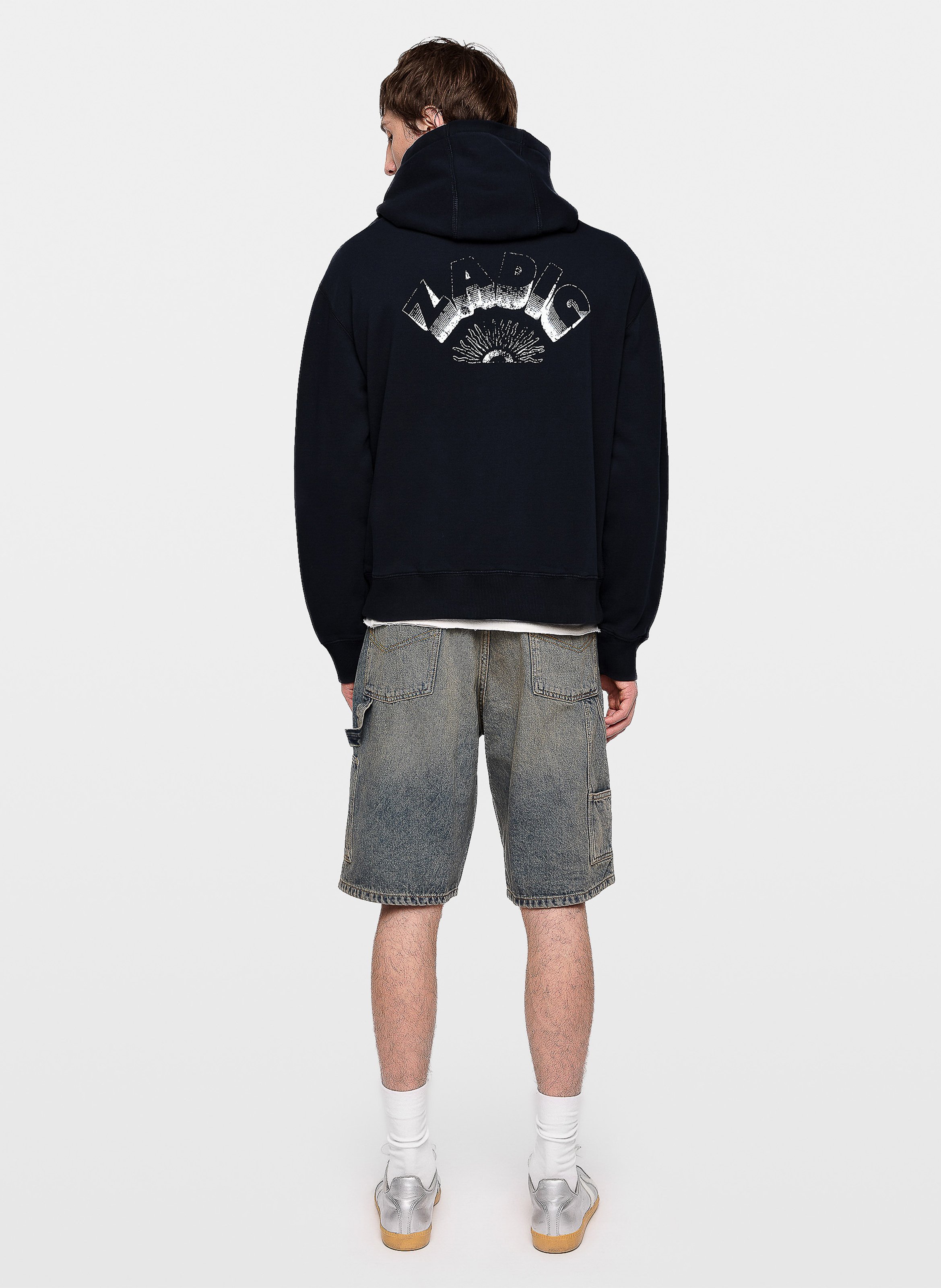 Sweat col rond en coton bio sacha ZADIG&VOLTAIRE Bleu