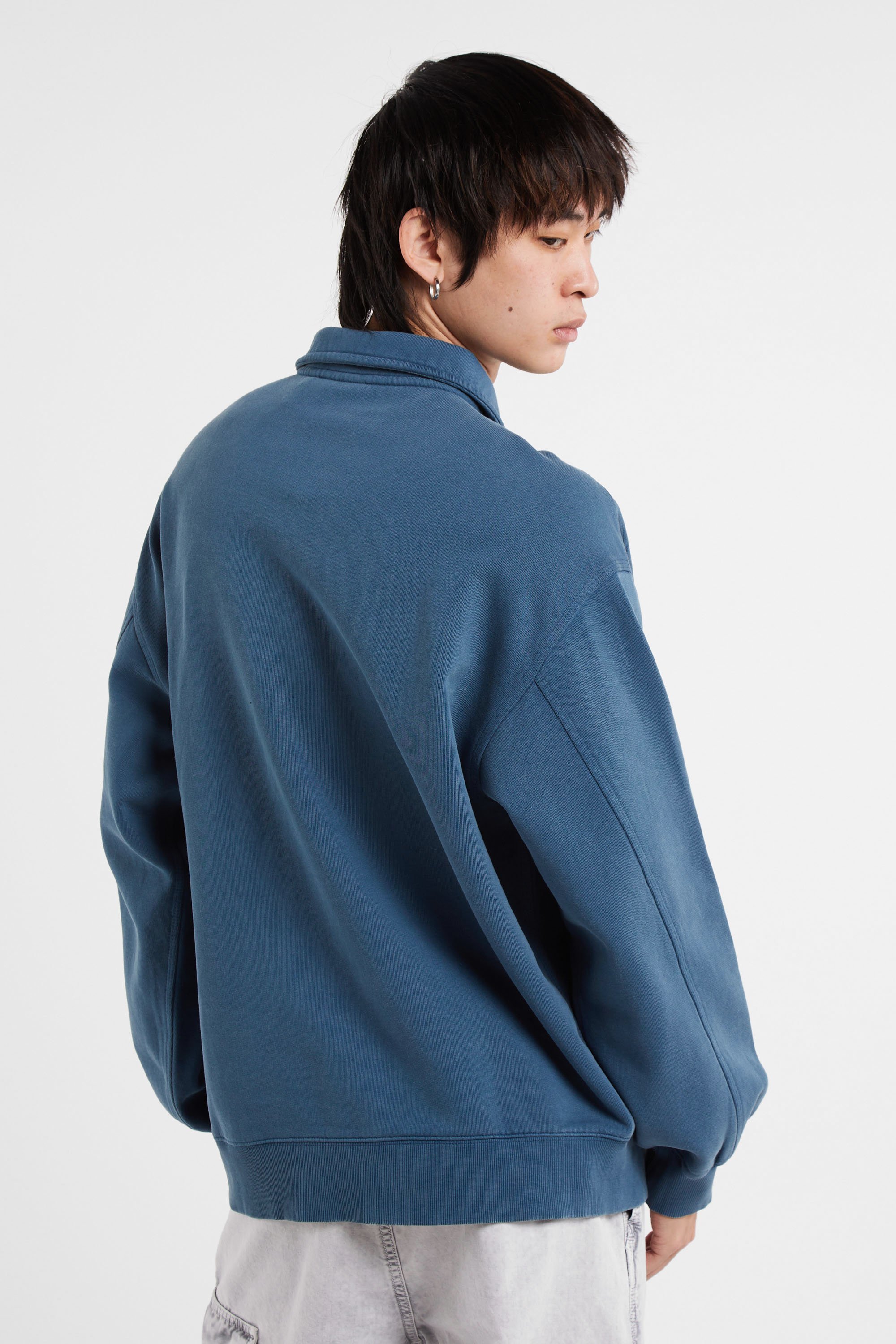 Sweat zippé half zip detroit sweat CARHARTT WIP Bleu