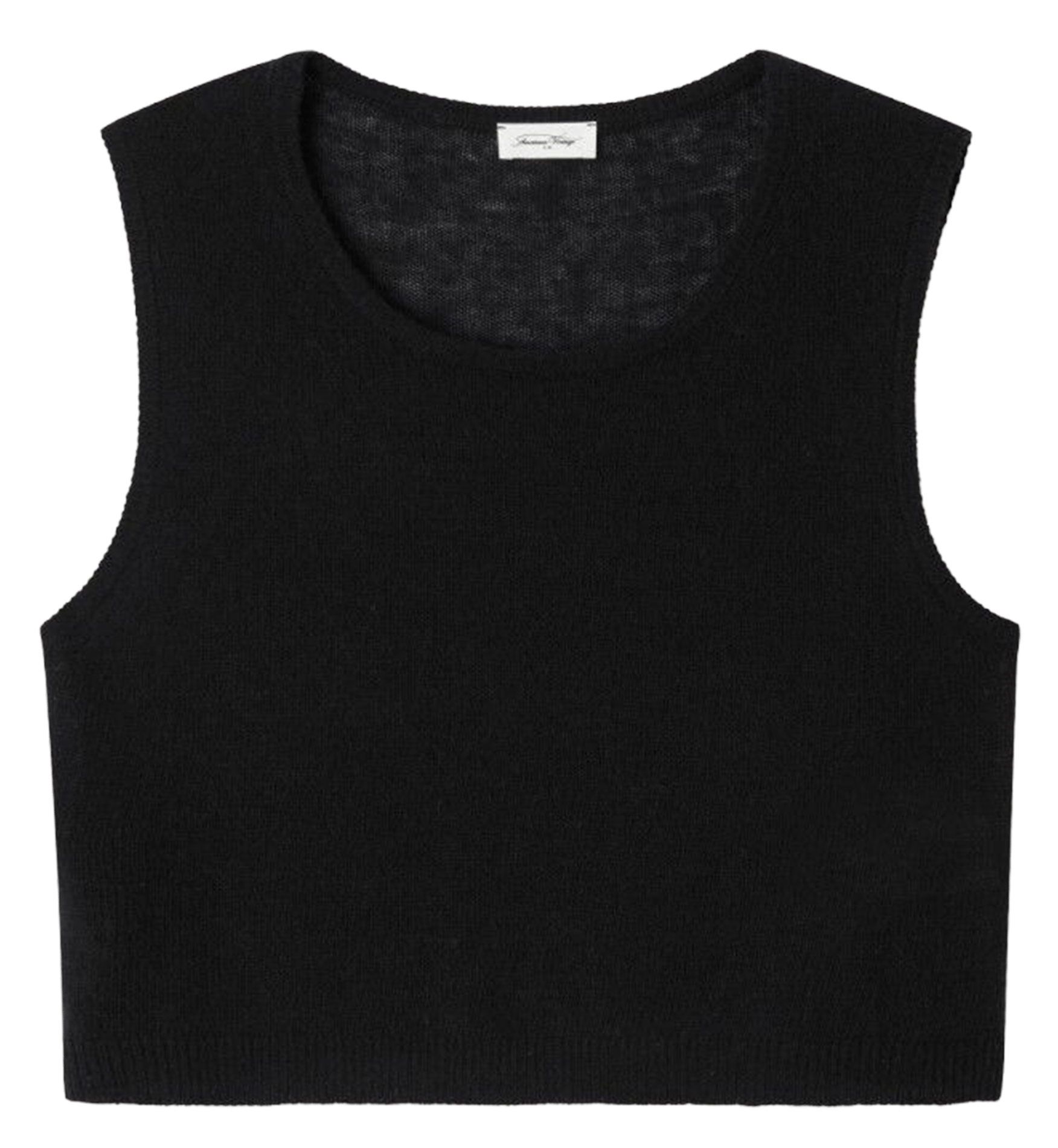 Pull sans manches en laine mélangée dumy AMERICAN VINTAGE Noir