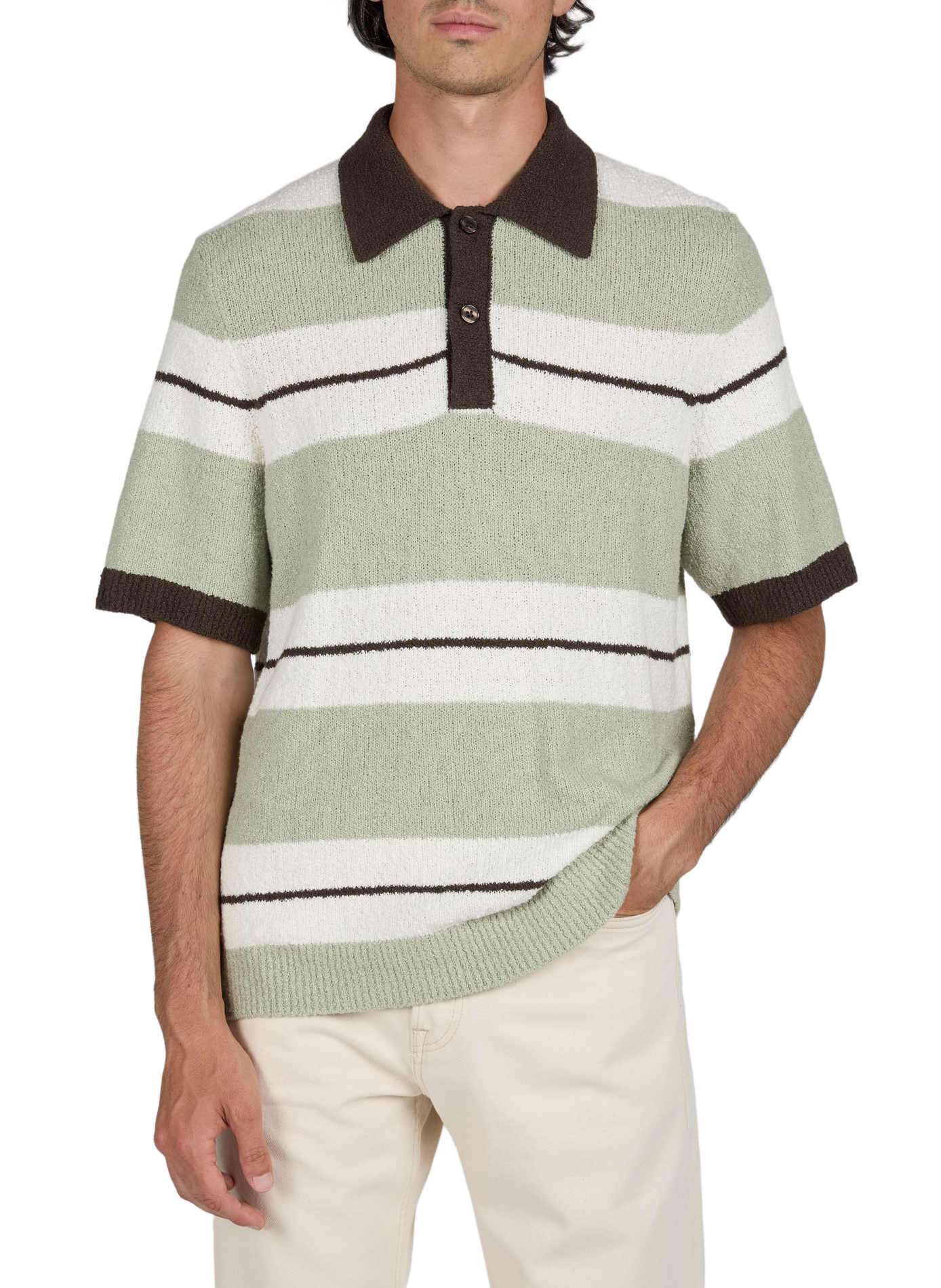 Sapedro blended cotton polo SAMSOE SAMSOE Green