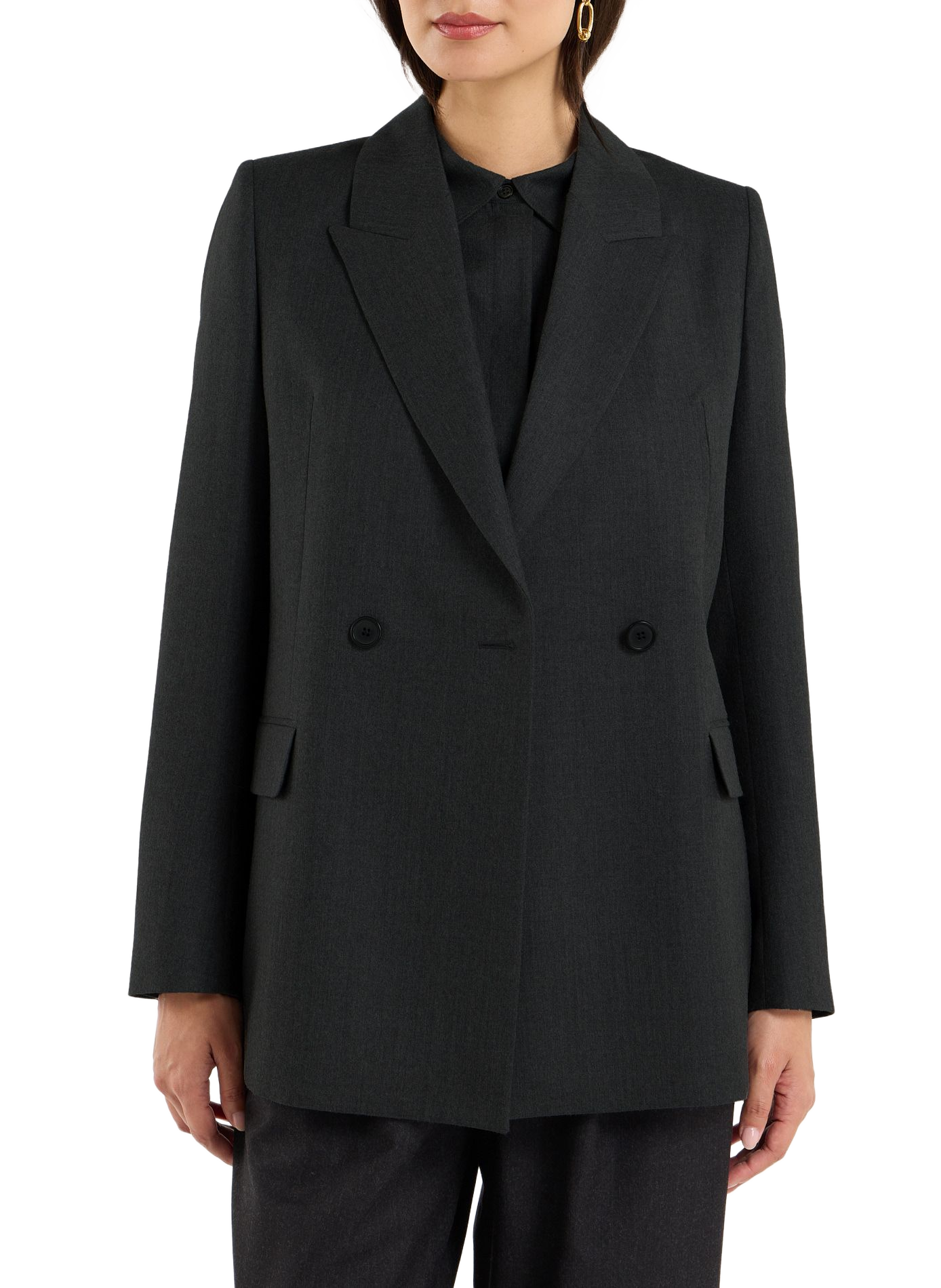 Veste col tailleur SAISON 1865 Gris