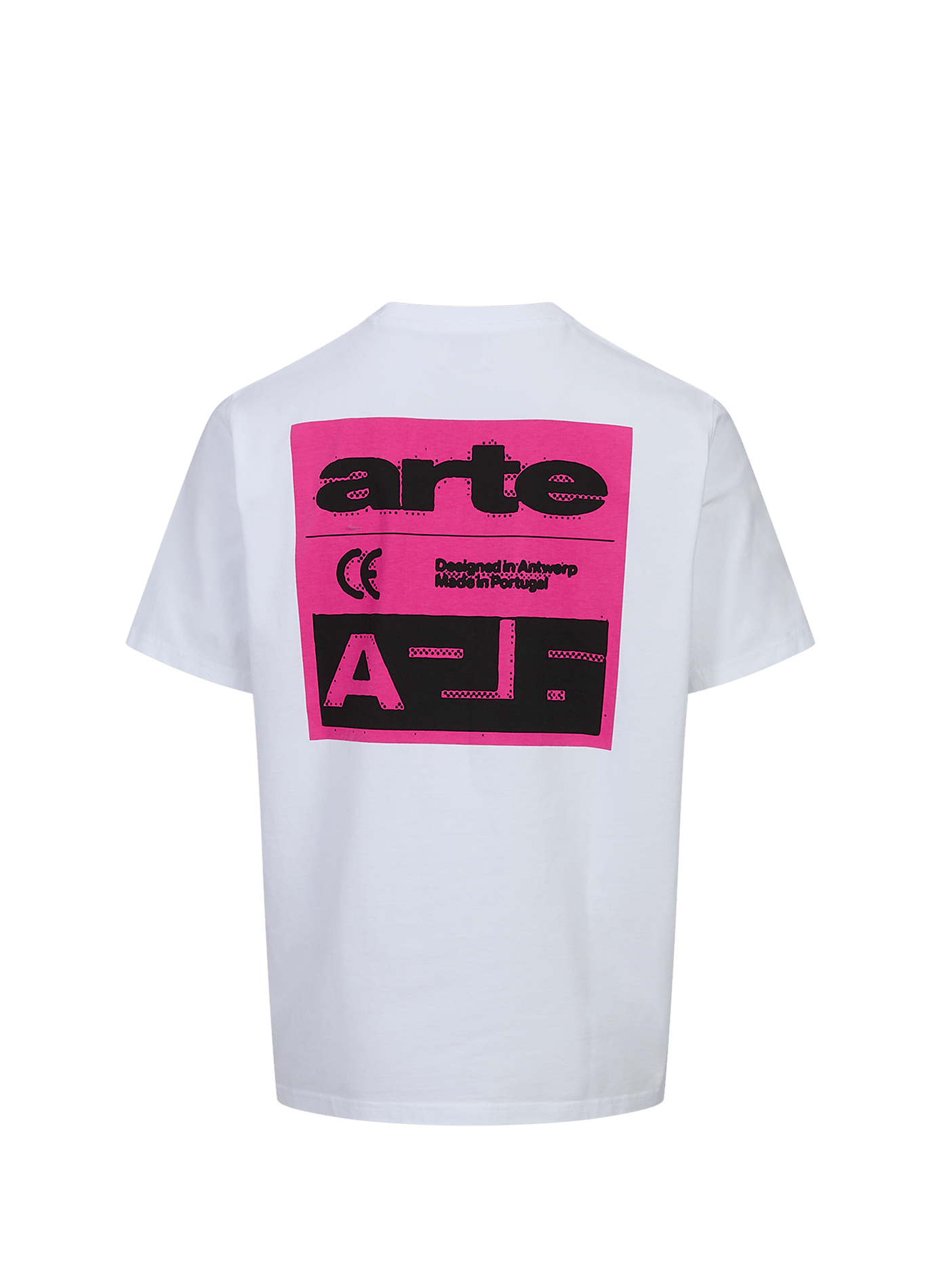 T-shirt droit col rond sérigraphié en coton | Blanc ARTE ANTWERP Homme