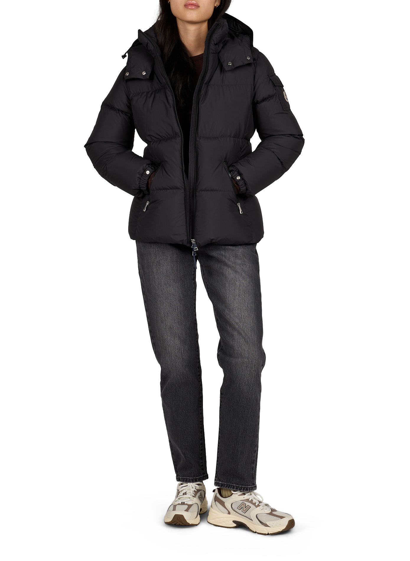 Piumino con cappuccio rimovibile Fourmines MONCLER Nero