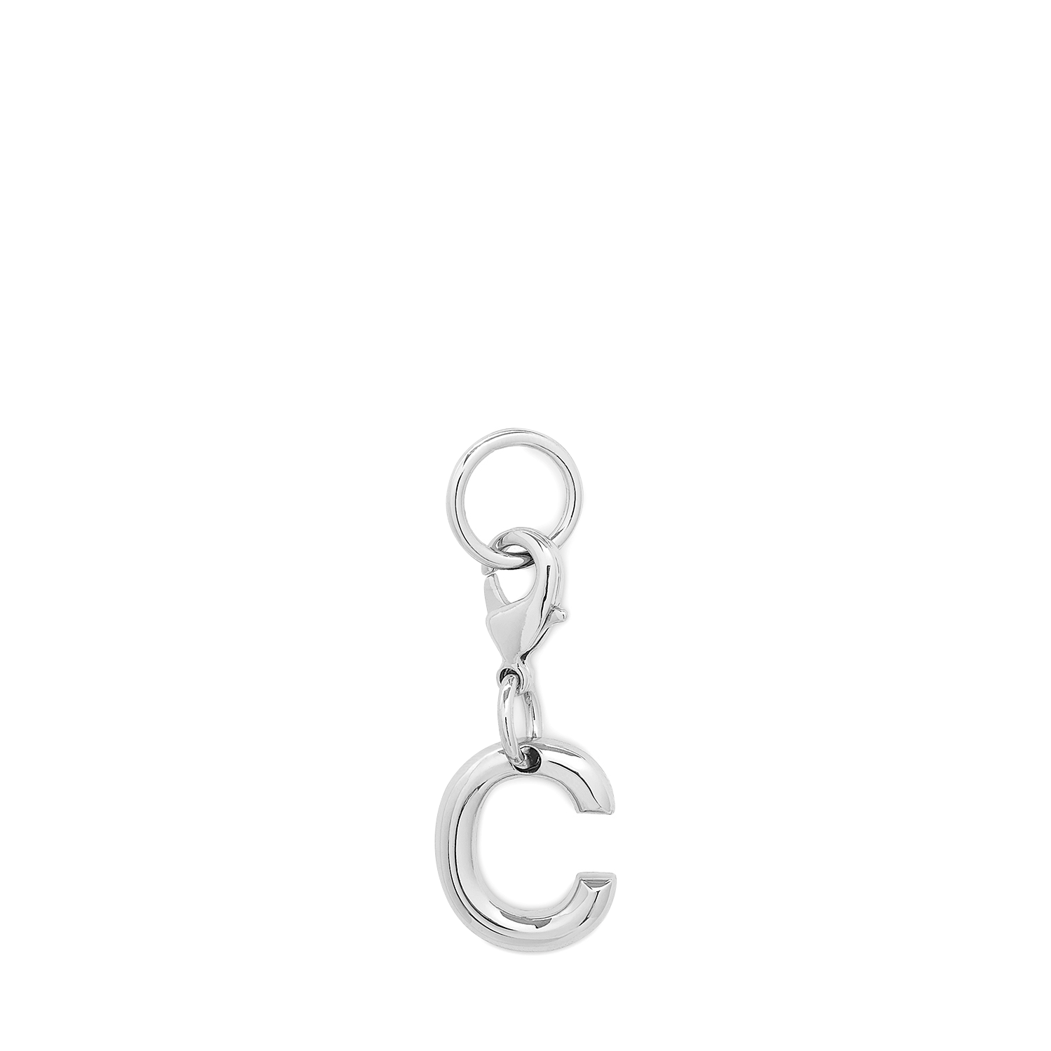 Zilverkleurige Lancel-bedel met letter C LANCEL Zilver